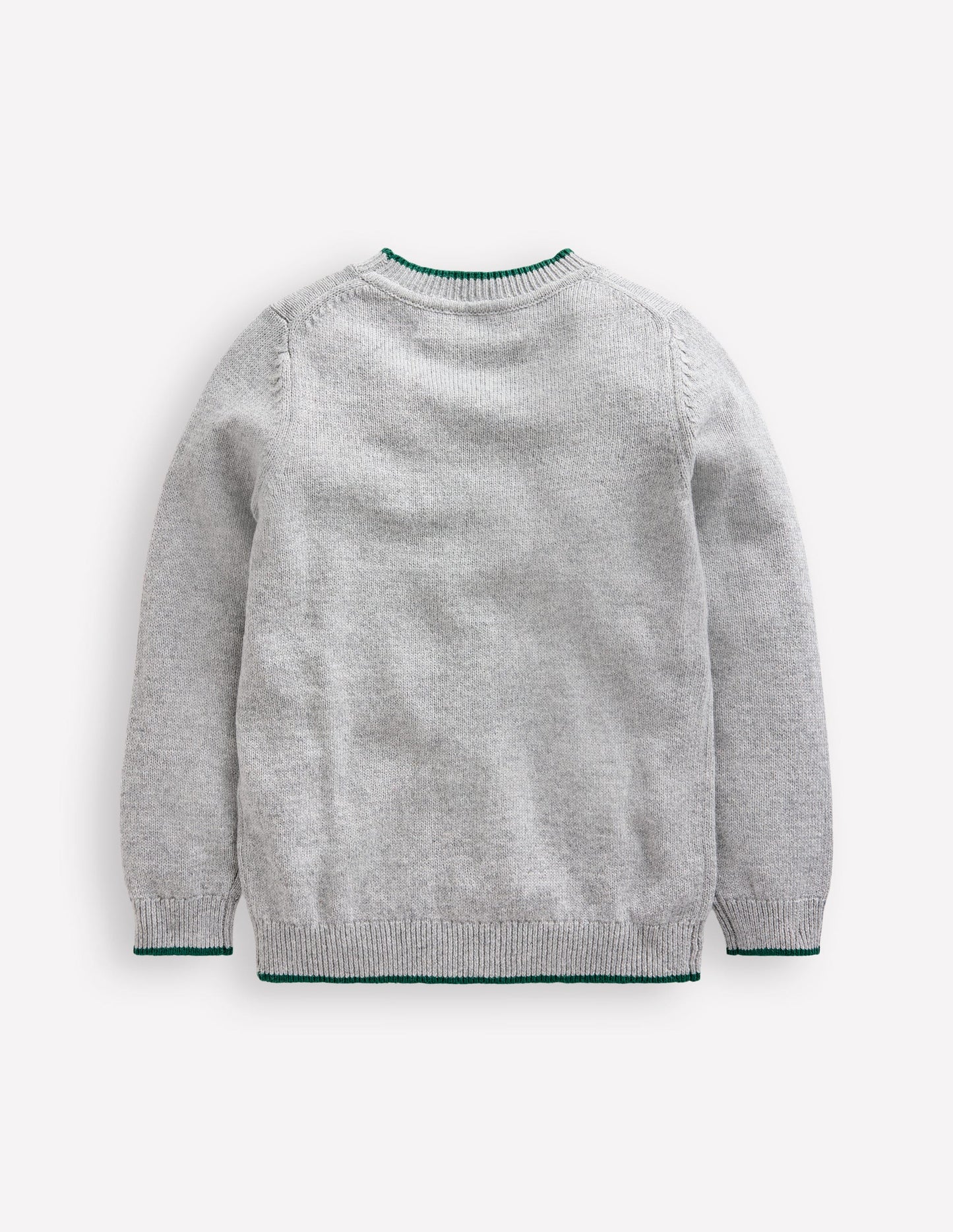 Origineller Pullover mit Logo-Grau meliert Nussknacker