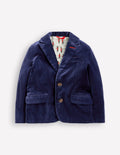 Klassischer Samtblazer-Schuluniform-Navy, Samt