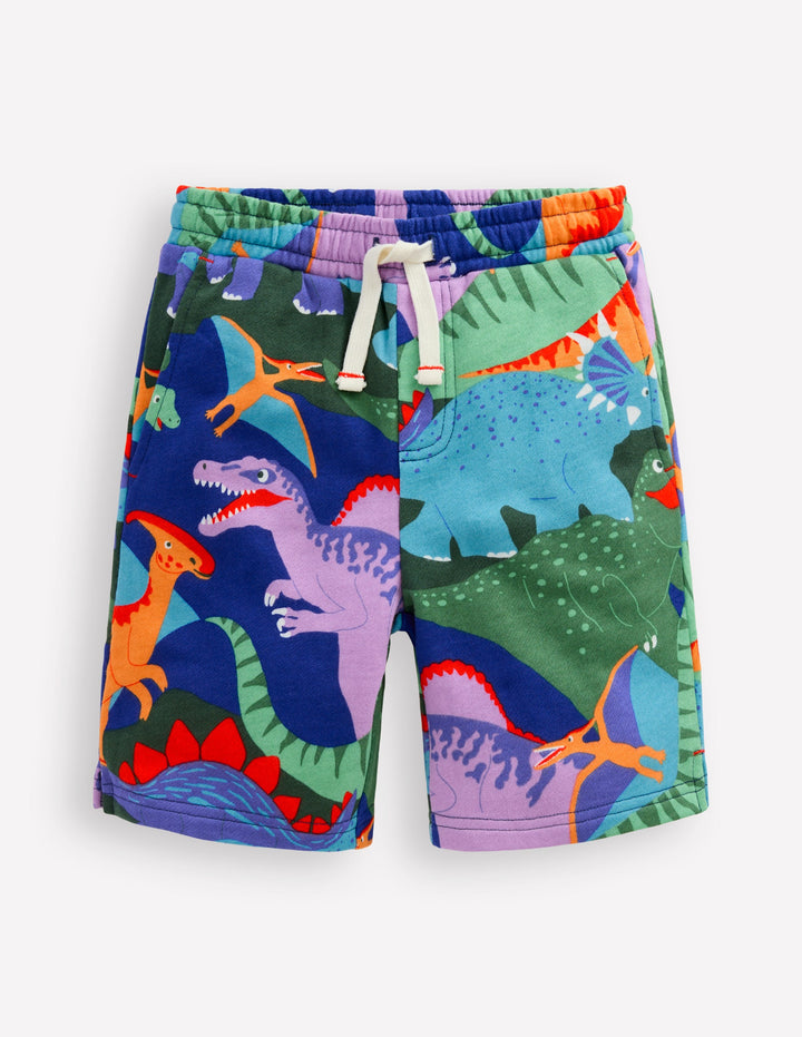 Bedruckte Shorts-Bunt Dinosaurier Tarnmuster