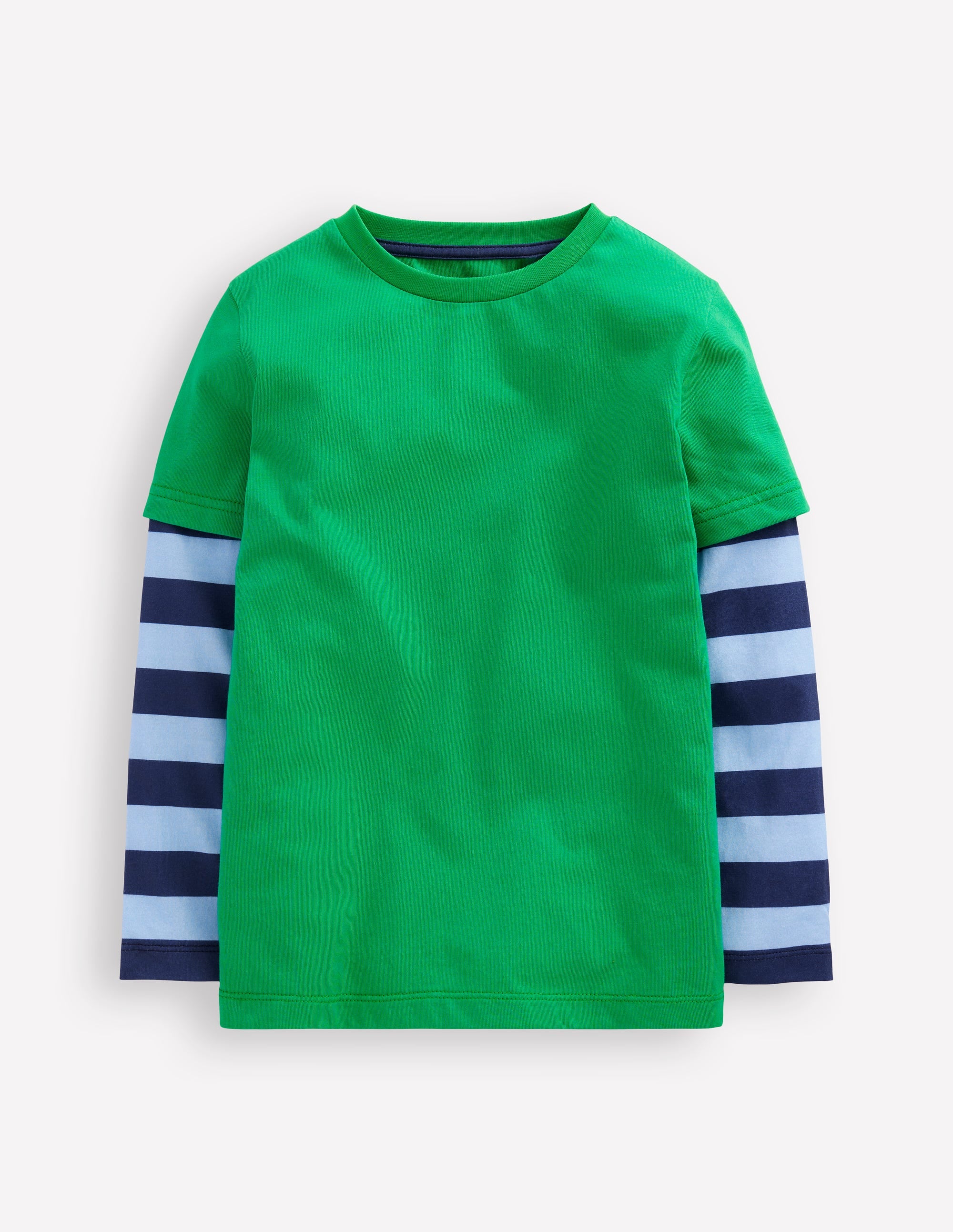 Mock Sleeve T-shirt-Sapling Green - Image 1