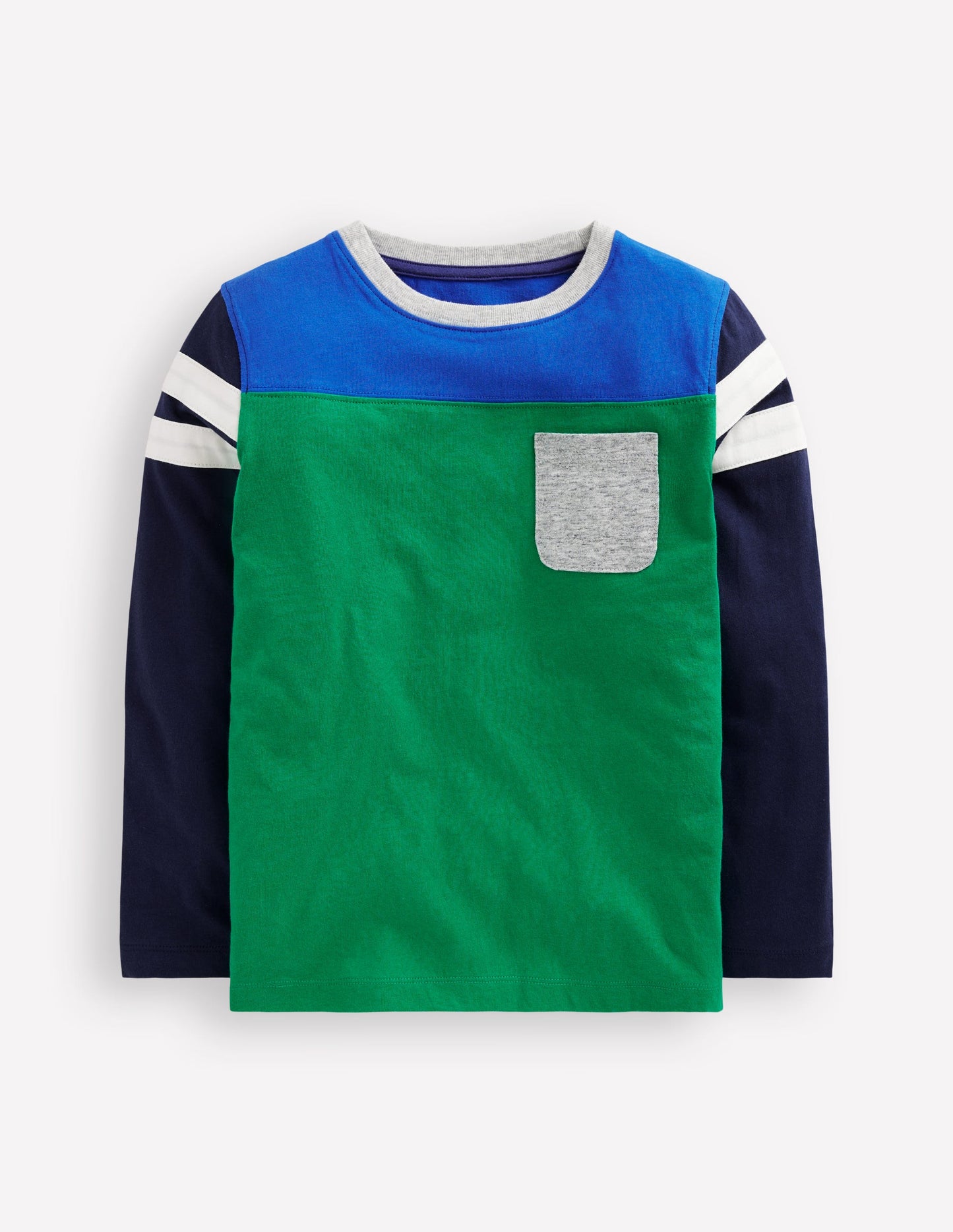 Colourblock T-Shirt-Sapling Green Colourblock