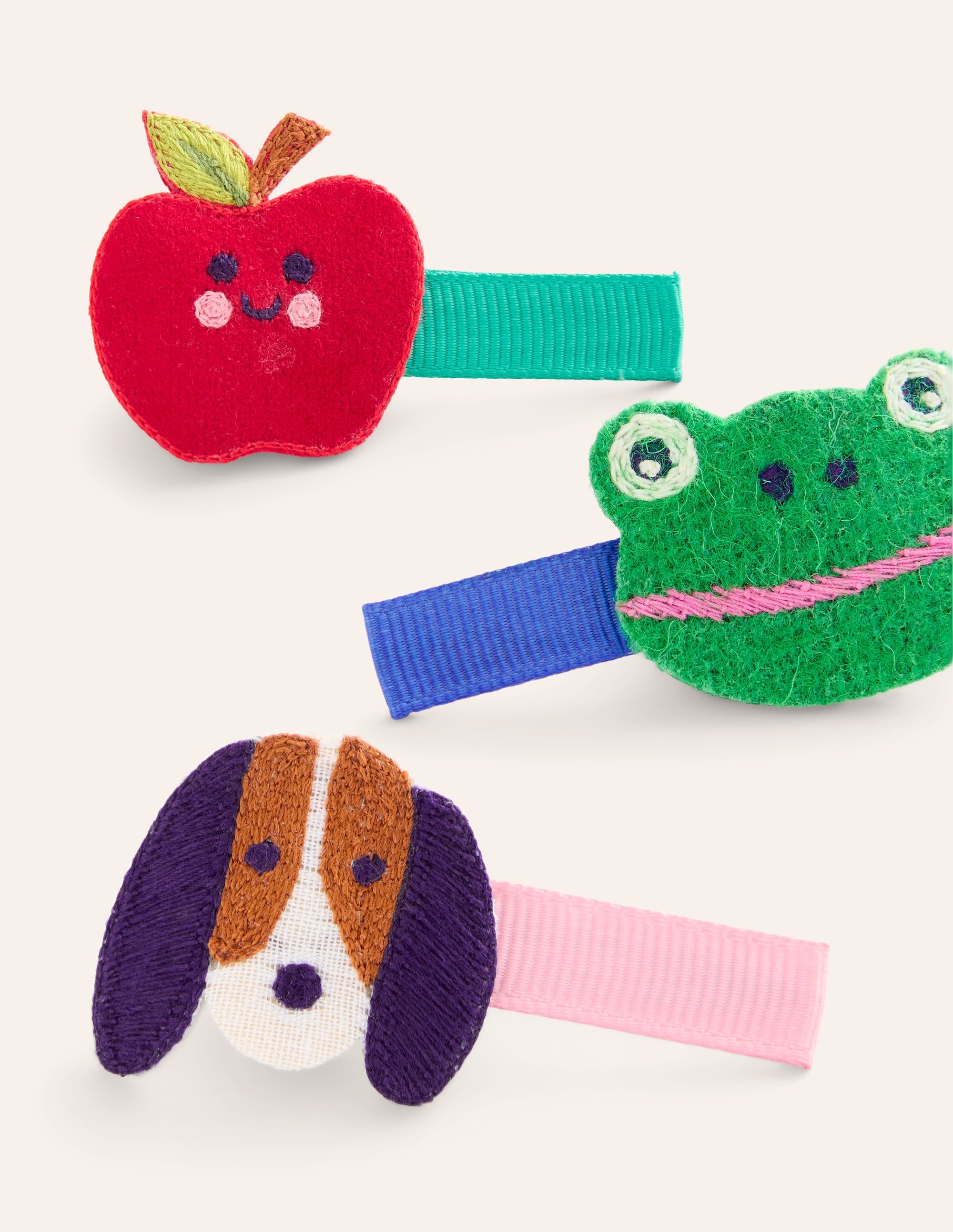 3 barrettes à cheveux-Animaux multi - Image 2
