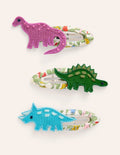 Haarspangen im 3er-Pack-Bunt, Dinosaurier