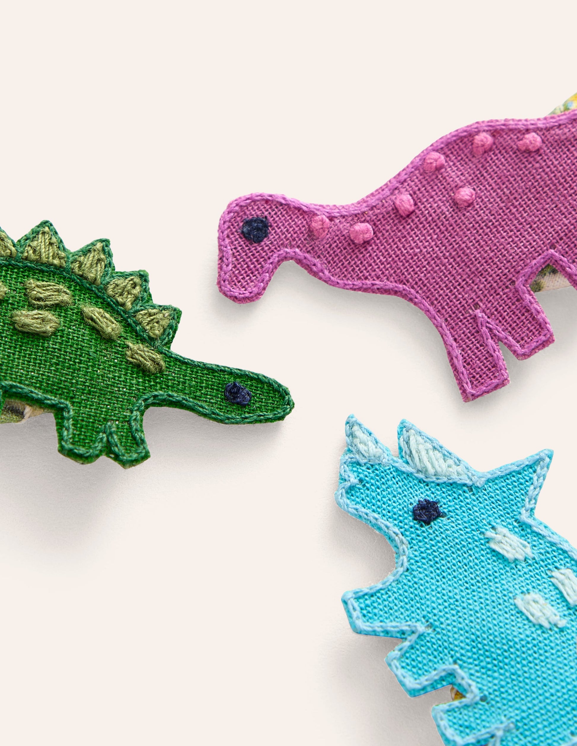 Haarspangen im 3er-Pack-Bunt, Dinosaurier-2