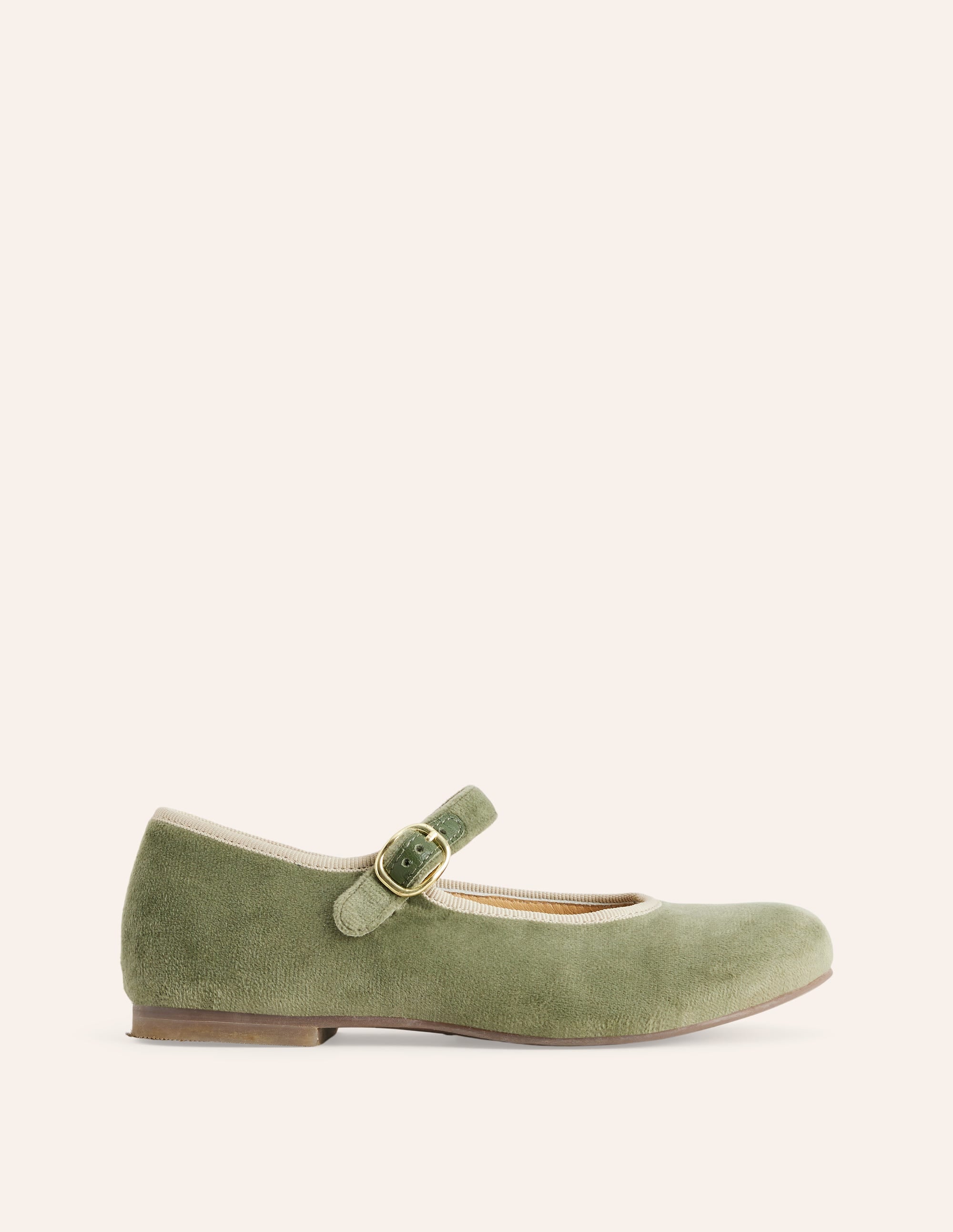 Babies en velours-Vert feuille - Image 1