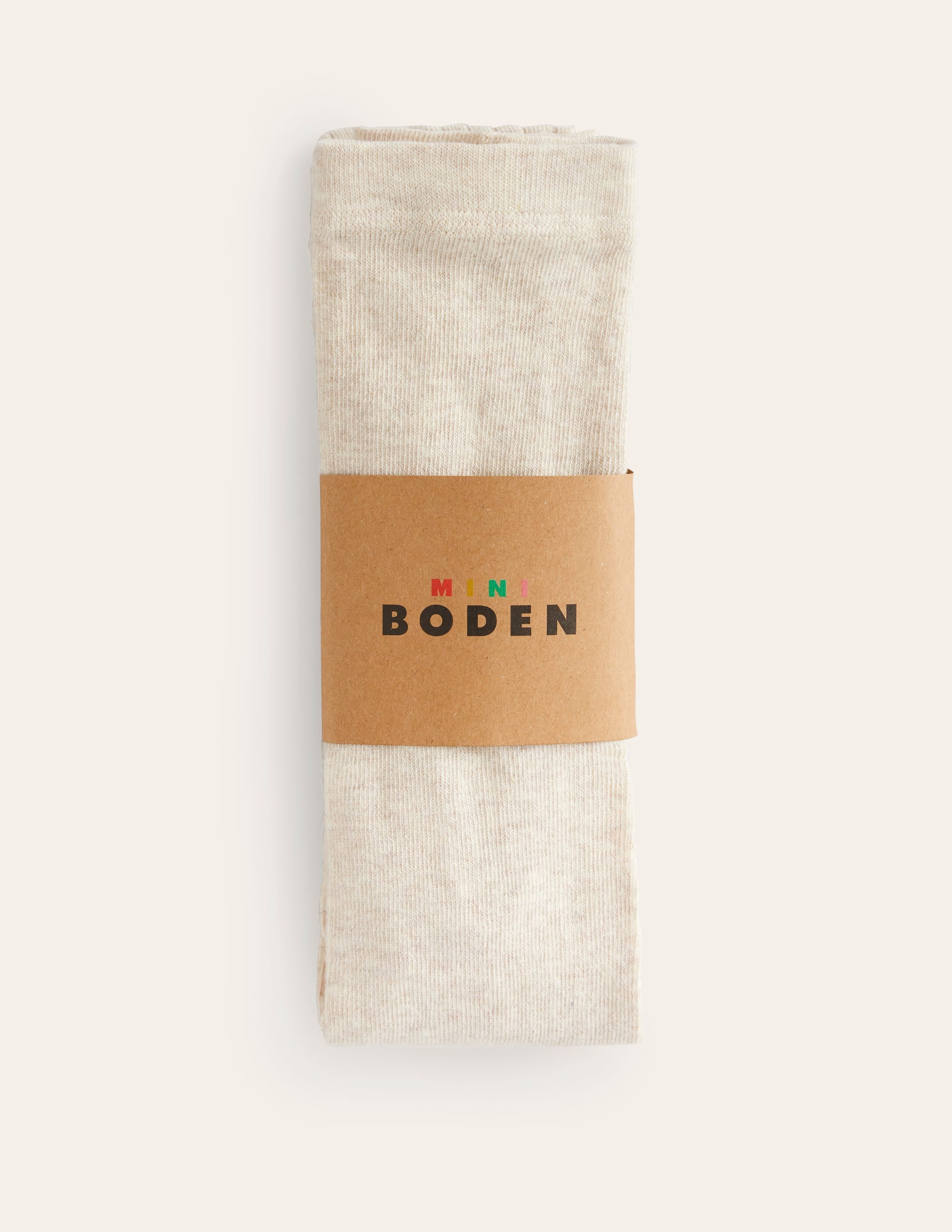 Strumpfhose aus Rippstrick-Beige - Image 2