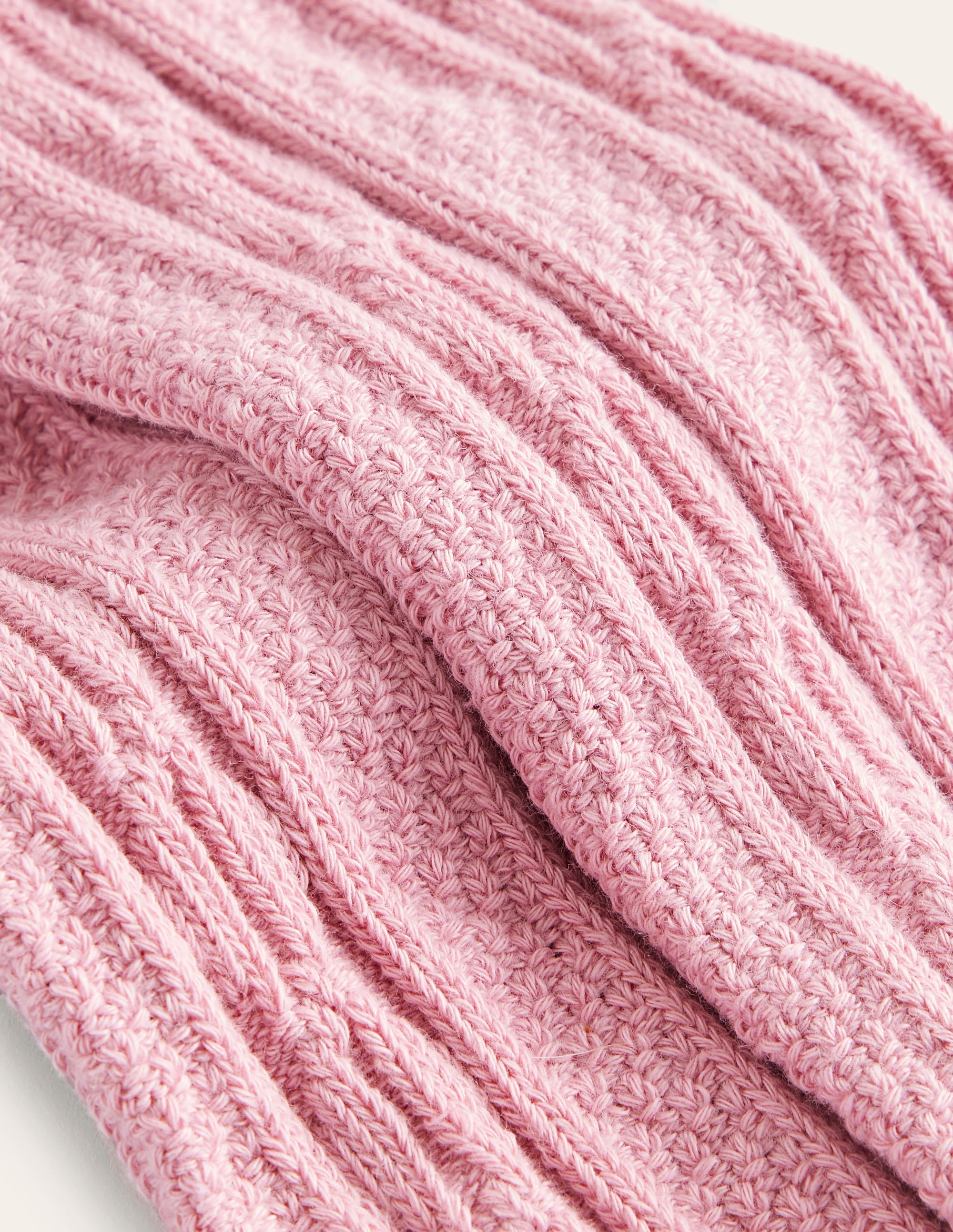 Fußlose Strumpfhose mit Zopfmuster-Vintage Rosa - Image 3