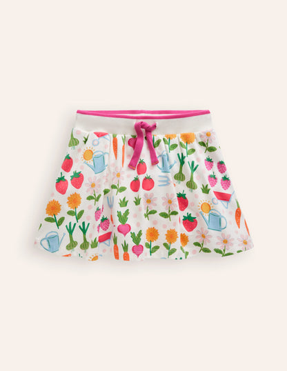 Jupe-short imprimée en jersey-Motif Grow Your Own multi-1