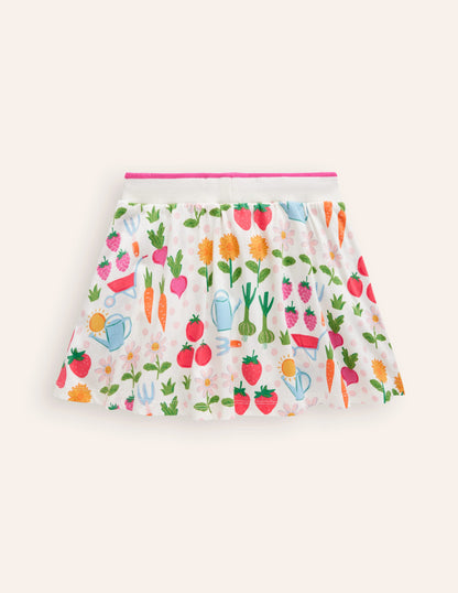 Jupe-short imprimée en jersey-Motif Grow Your Own multi-2
