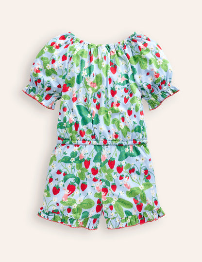 Bedruckter Jumpsuit aus Jersey (WW)-Erdbeerfeld-2