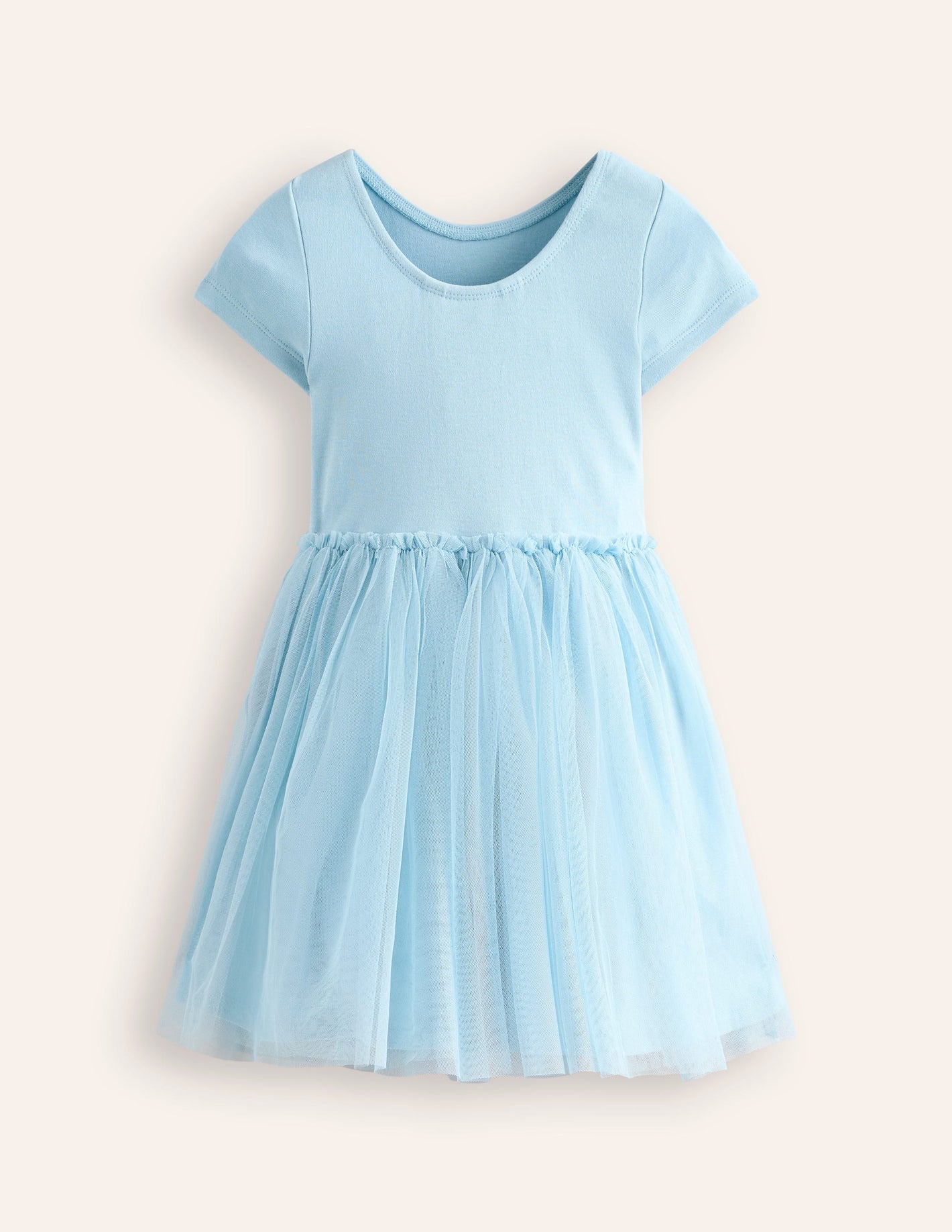 Robe Katie en tulle à appliqué-Bleu vintage