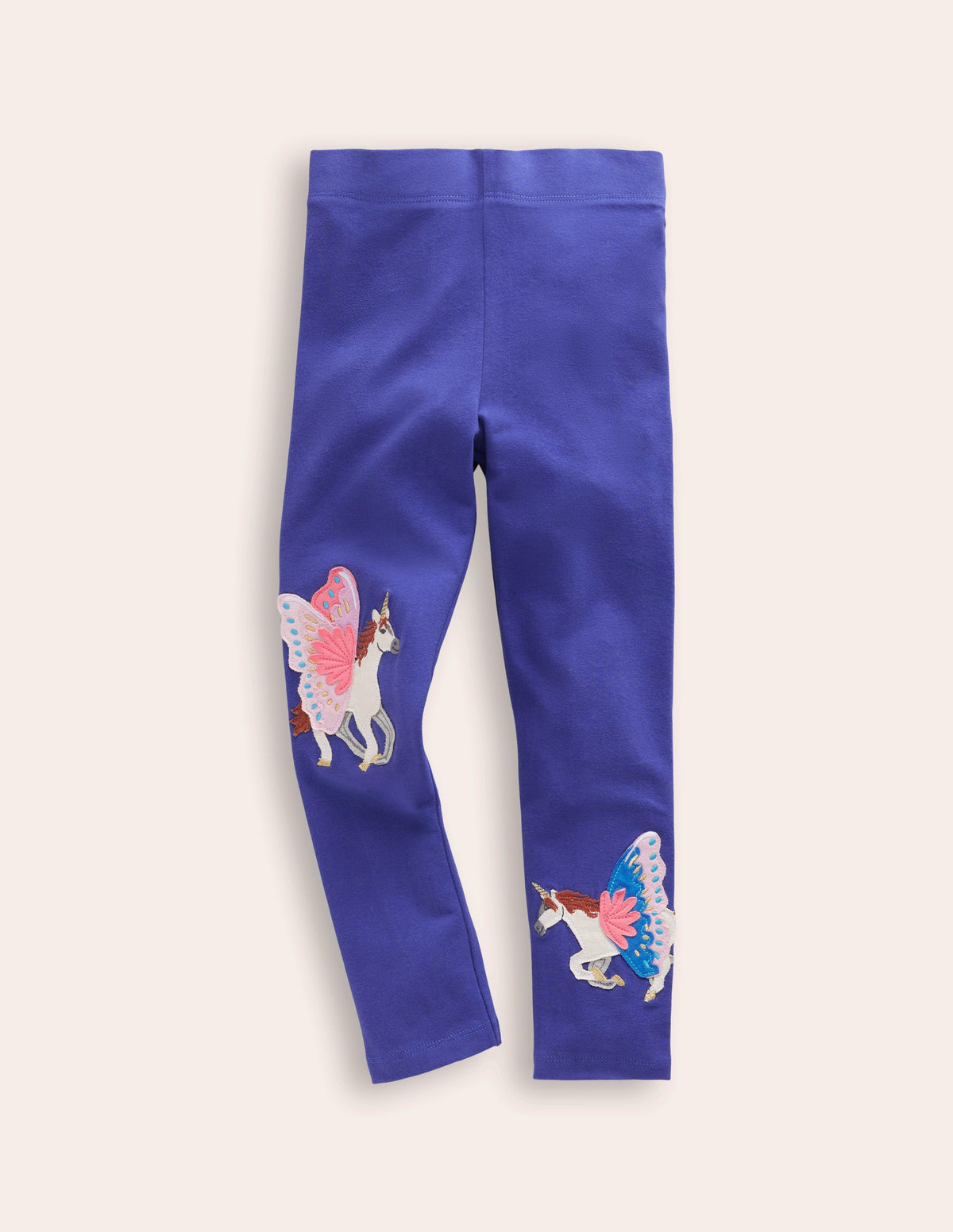 Leggings mit Applikationen-Navy, Einhörner - Image 1