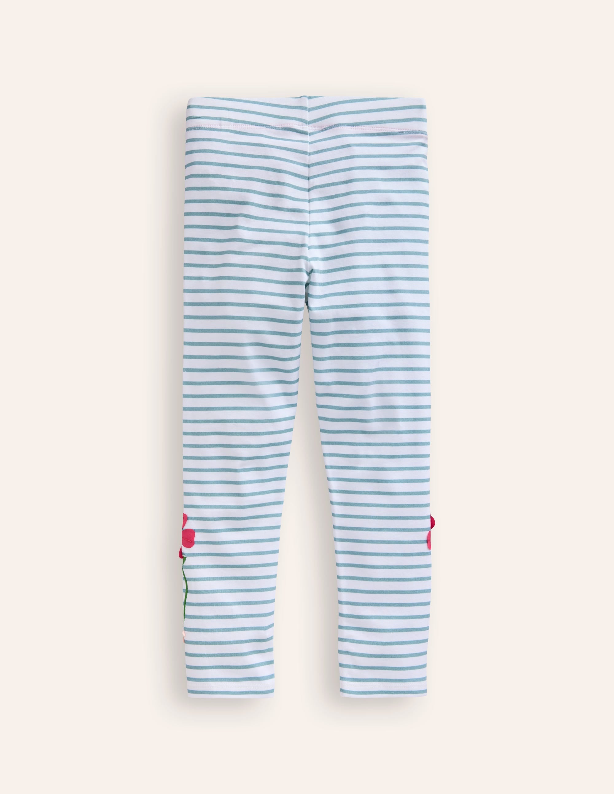 Legging à appliqué-Fleurs ivoire/bleu vintage - Image 2
