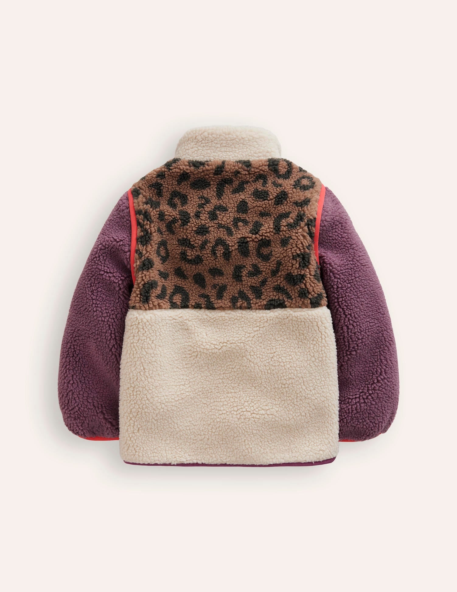 Veste 2-en-1 en borg-Léopard/violet aster - Image 2