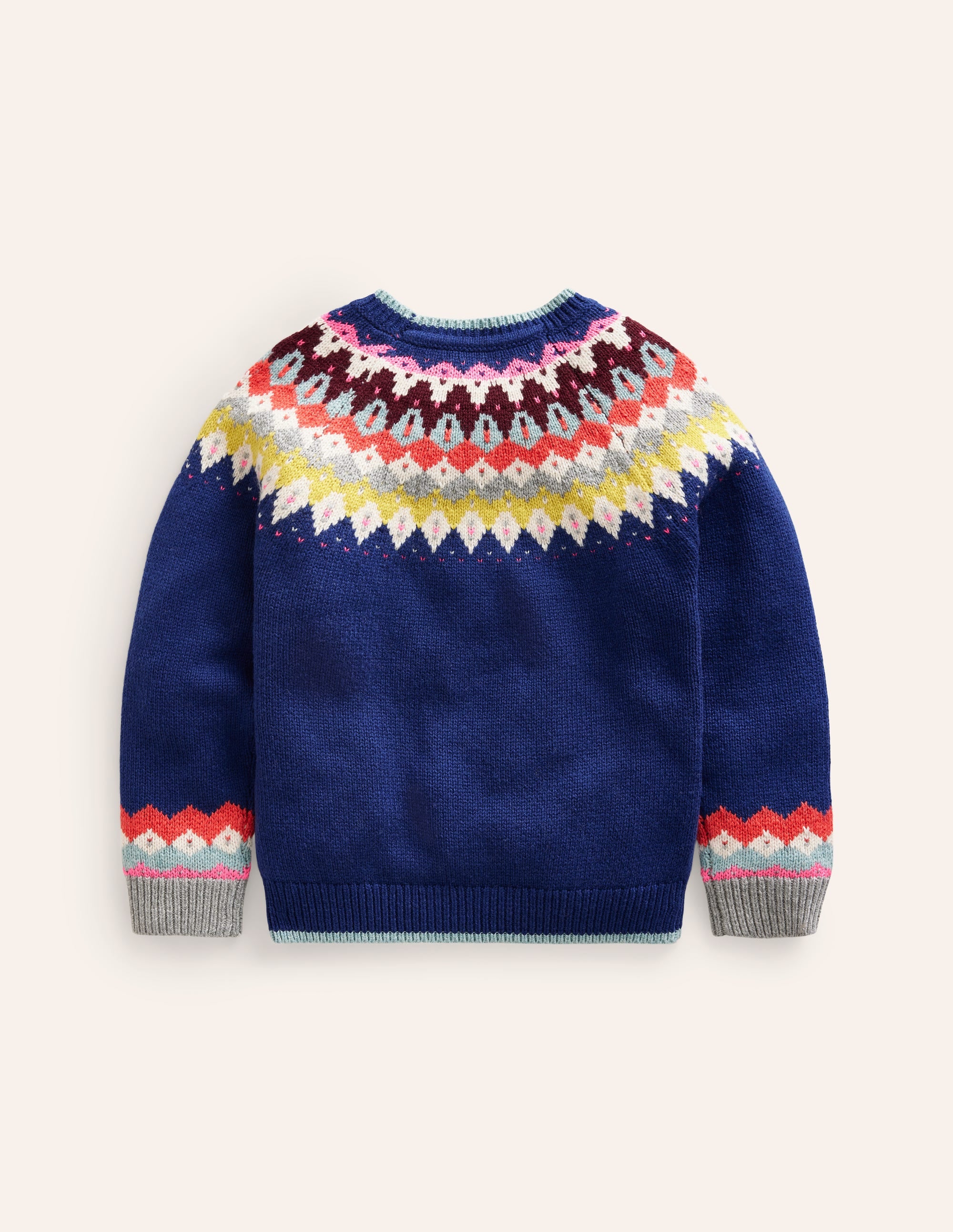 Pull Eleanor à motif jacquard-Bleu saphir - Image 2