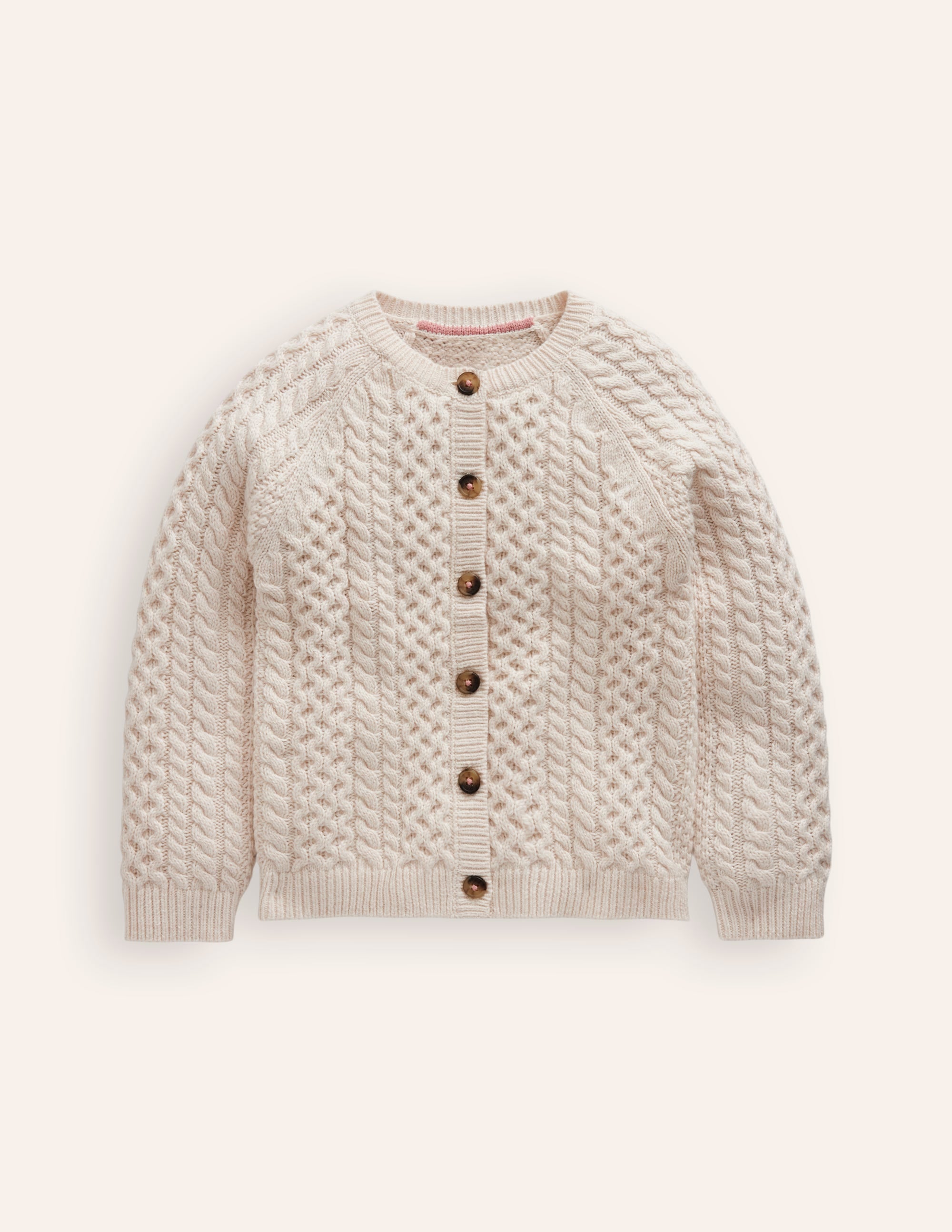 Strickjacke mit Zopfmuster-Aristocratic Blue - Image 1