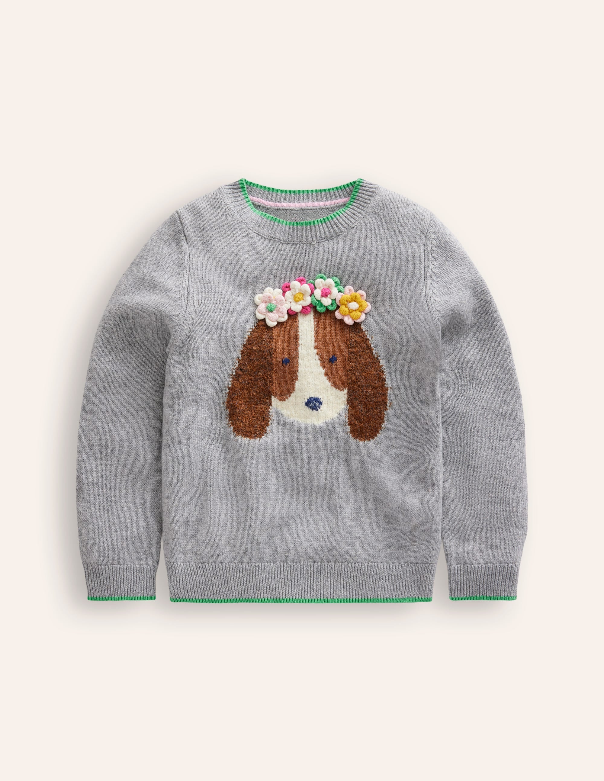 Origineller Pullover mit Logo-Sanftgrau Hund - Image 2