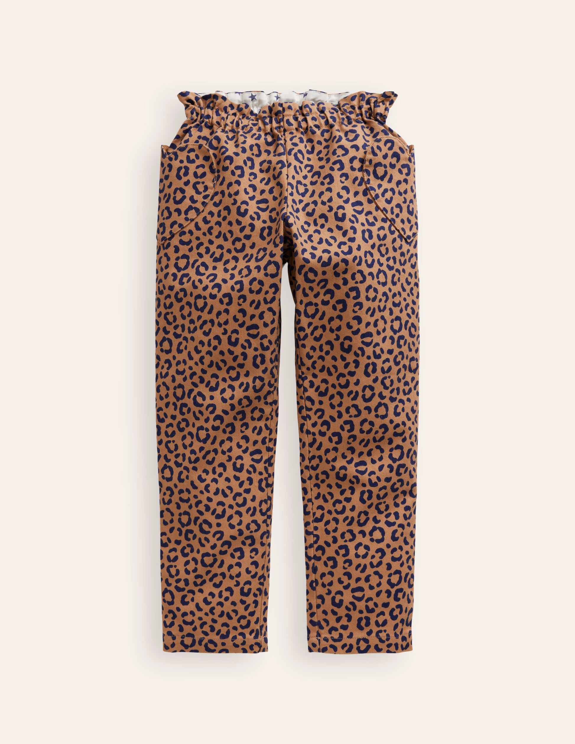 Hose zum Hineinschlüpfen mit herzförmigen Taschen-Mohair, Leopardenmuster-5