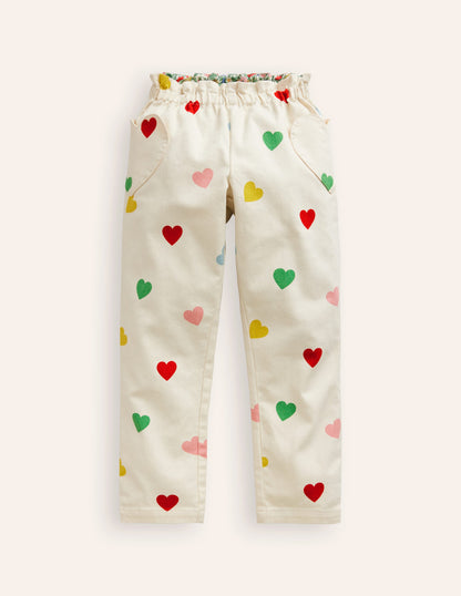 Pantalon à enfiler avec poches cœurs-Cœur confetti multi-1