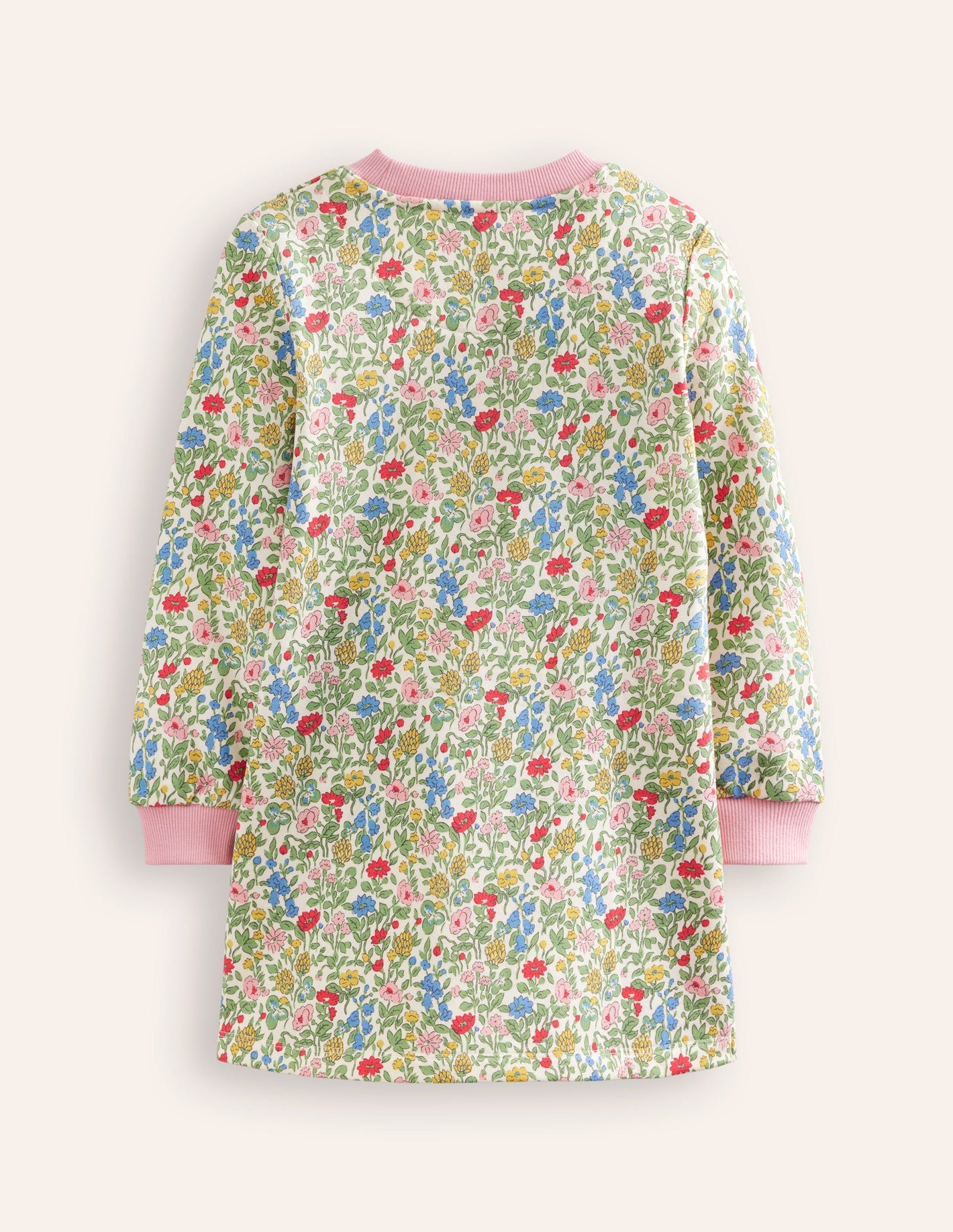 Robe-sweat Ida à appliqué-Dinosaures motif Meadow Floral multi