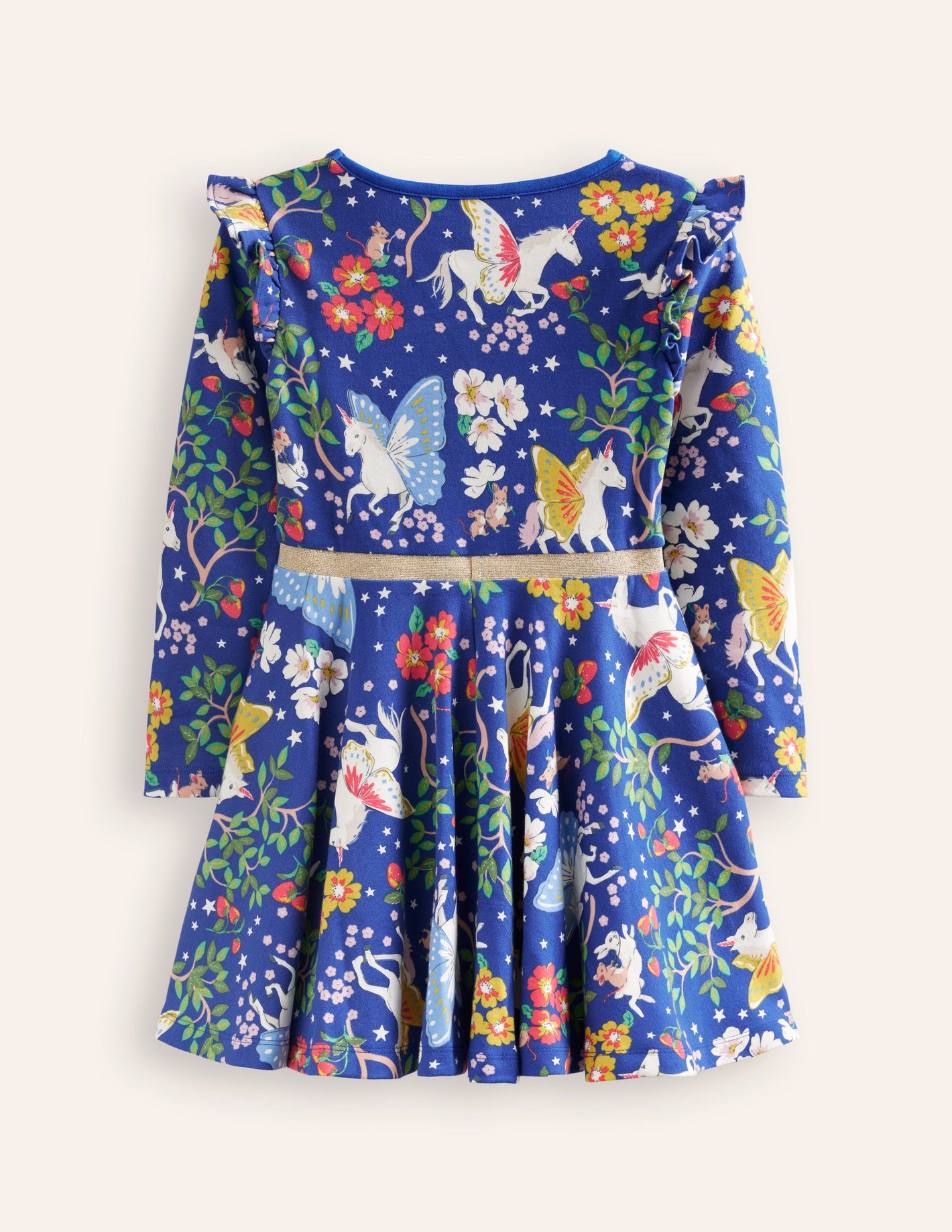 Robe de ballerine Mabel tournoyante-Licorne enchantée bleue