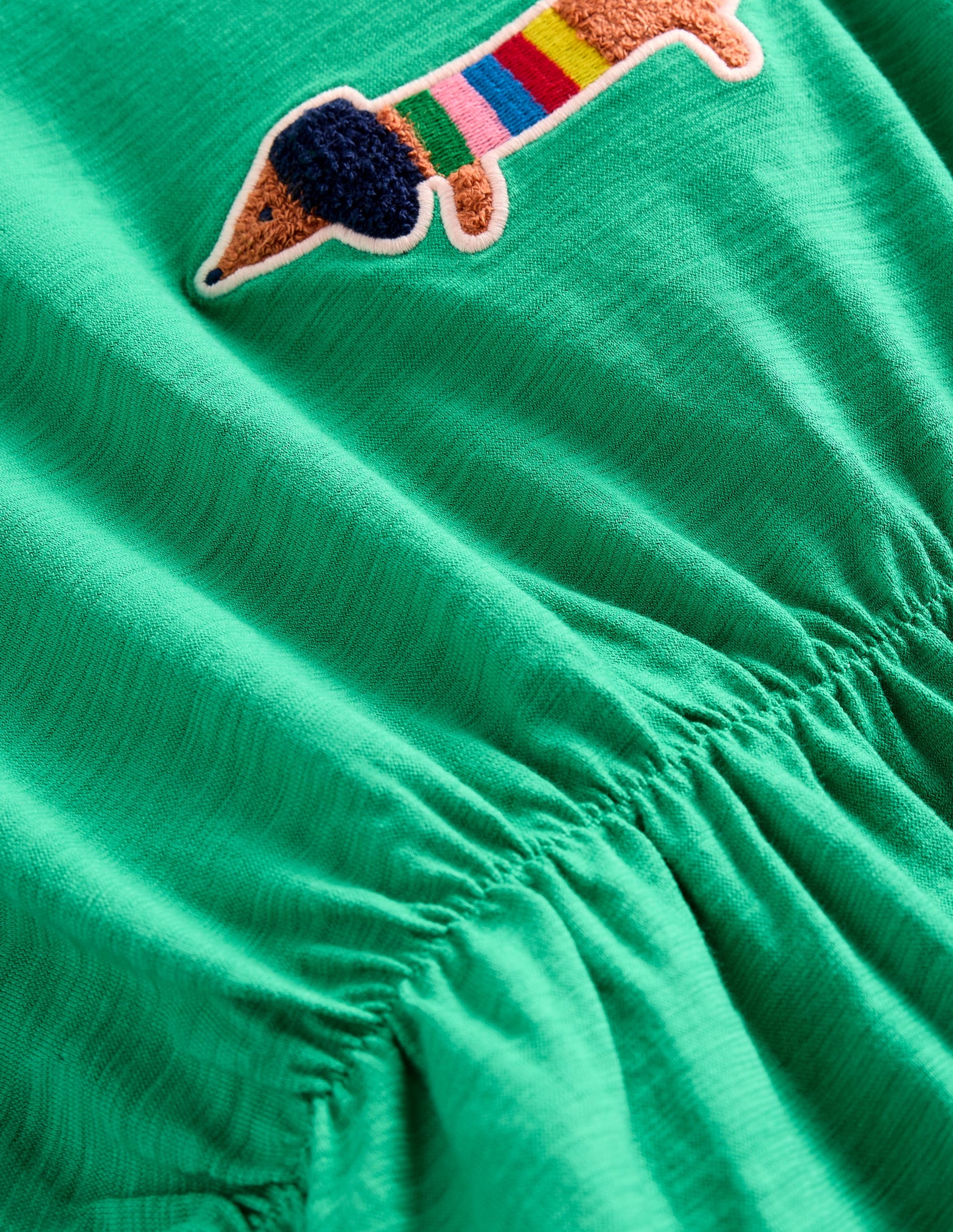 Raglankleid mit Logo-Topasgrün Dackel-3
