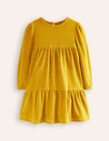 Robe en velours à volants-Palme d'or