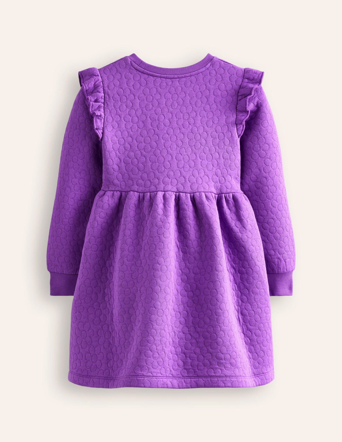 Robe-sweat à fleurs en jacquard-Topaze violette