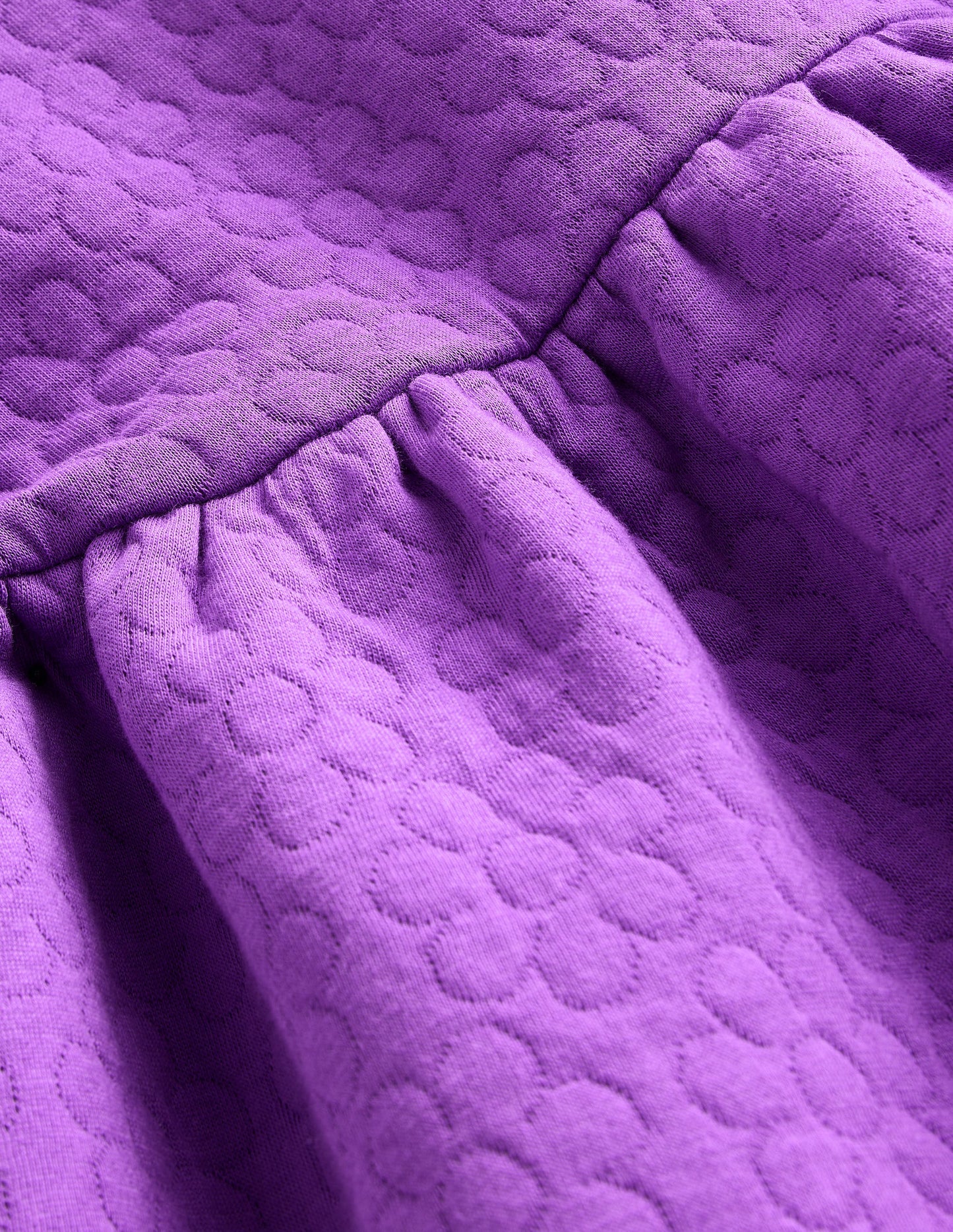 Robe-sweat à fleurs en jacquard-Topaze violette