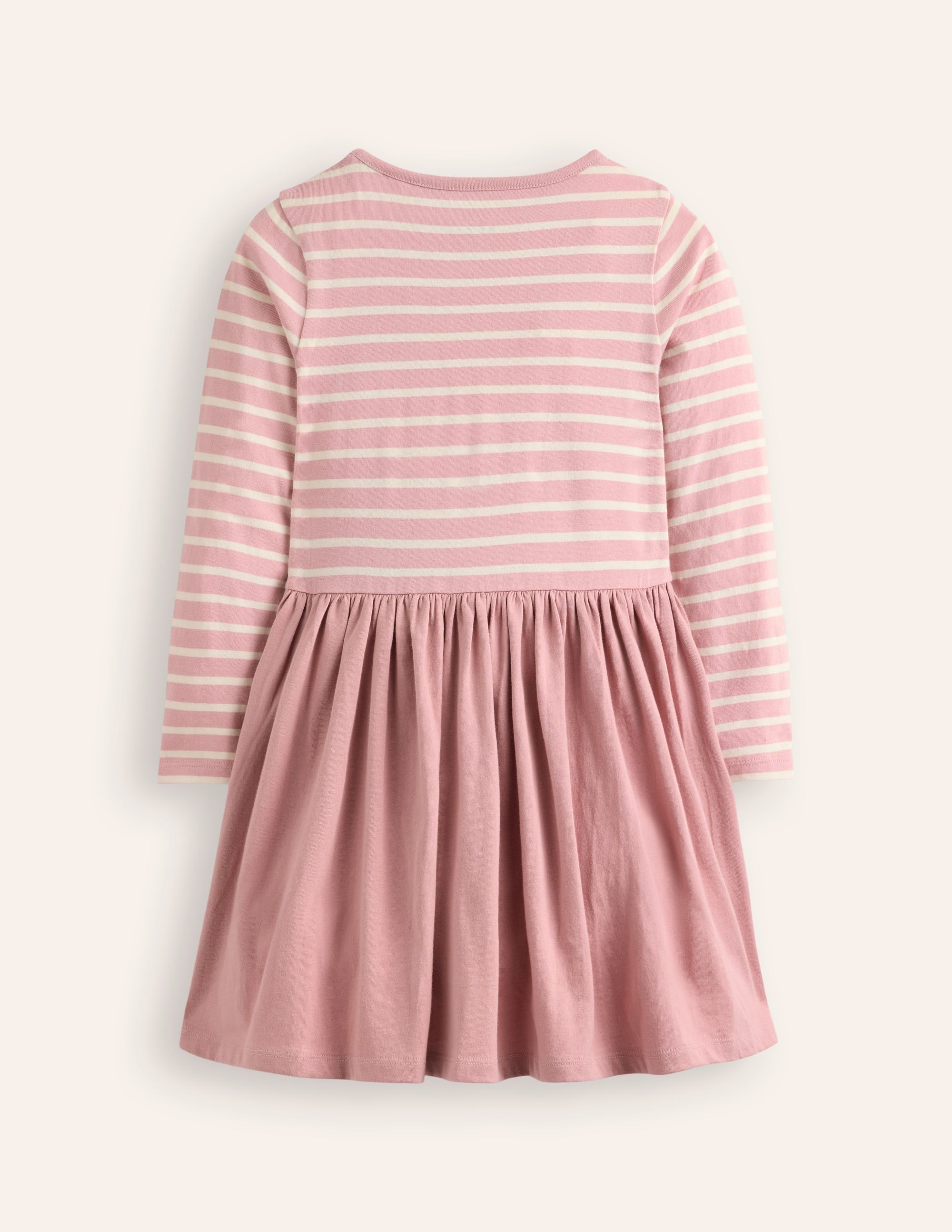 Jerseykleid mit Saumapplikation-Vintage-Rosa Dinosaurier - Image 2