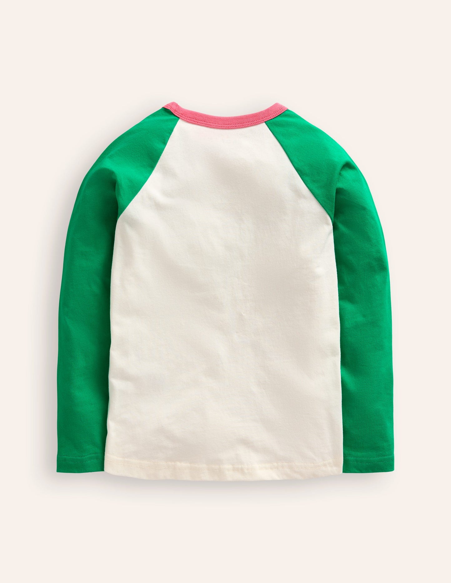 T-shirt colourblock à manches raglan-Cœurs multi vert topaze