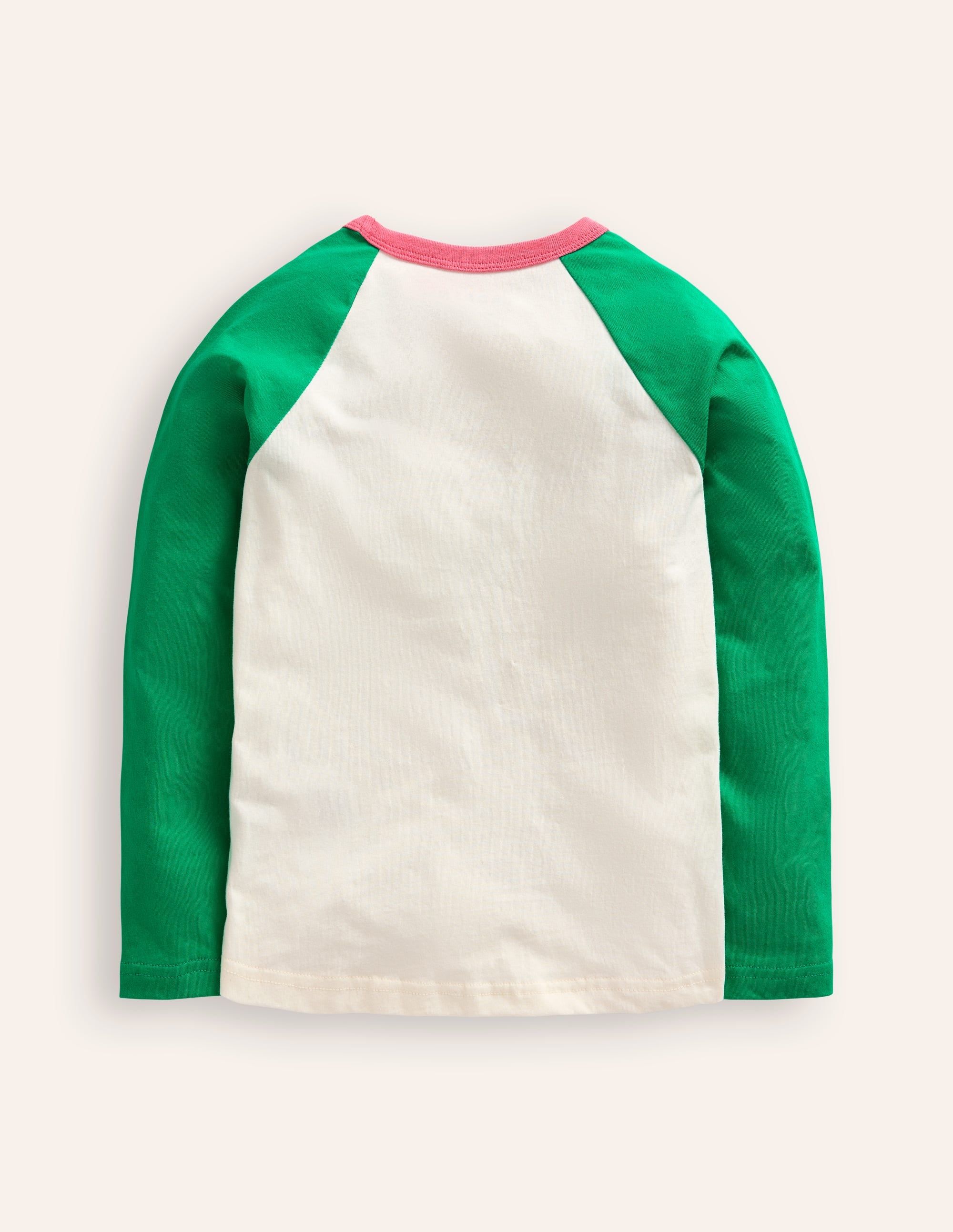 T-shirt colourblock à manches raglan-Cœurs multi vert topaze - Image 2
