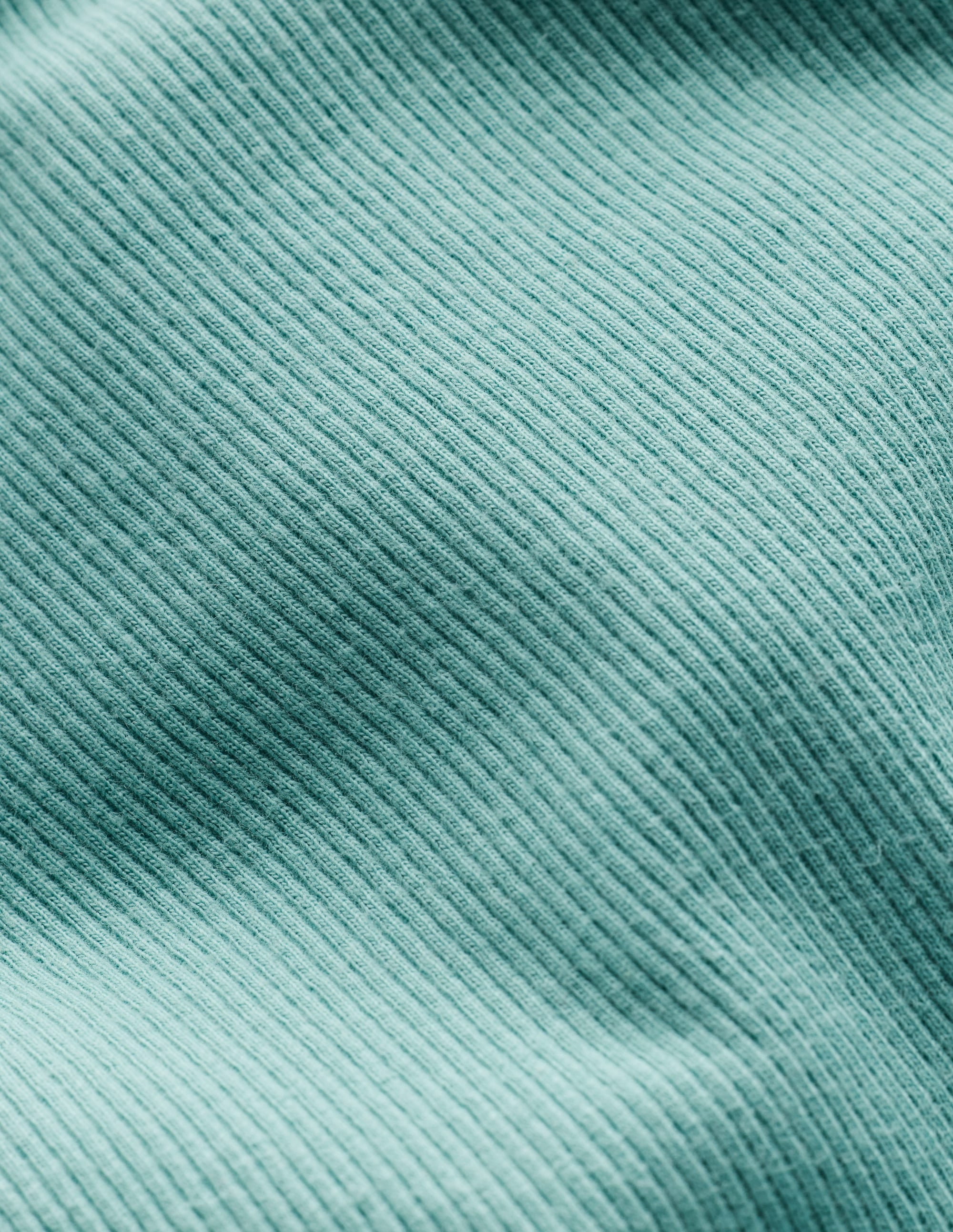 T-shirt côtelé à manches longues-Bleu ruisseau - Image 3