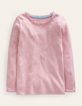 Geripptes Langarmshirt-Artic Marl