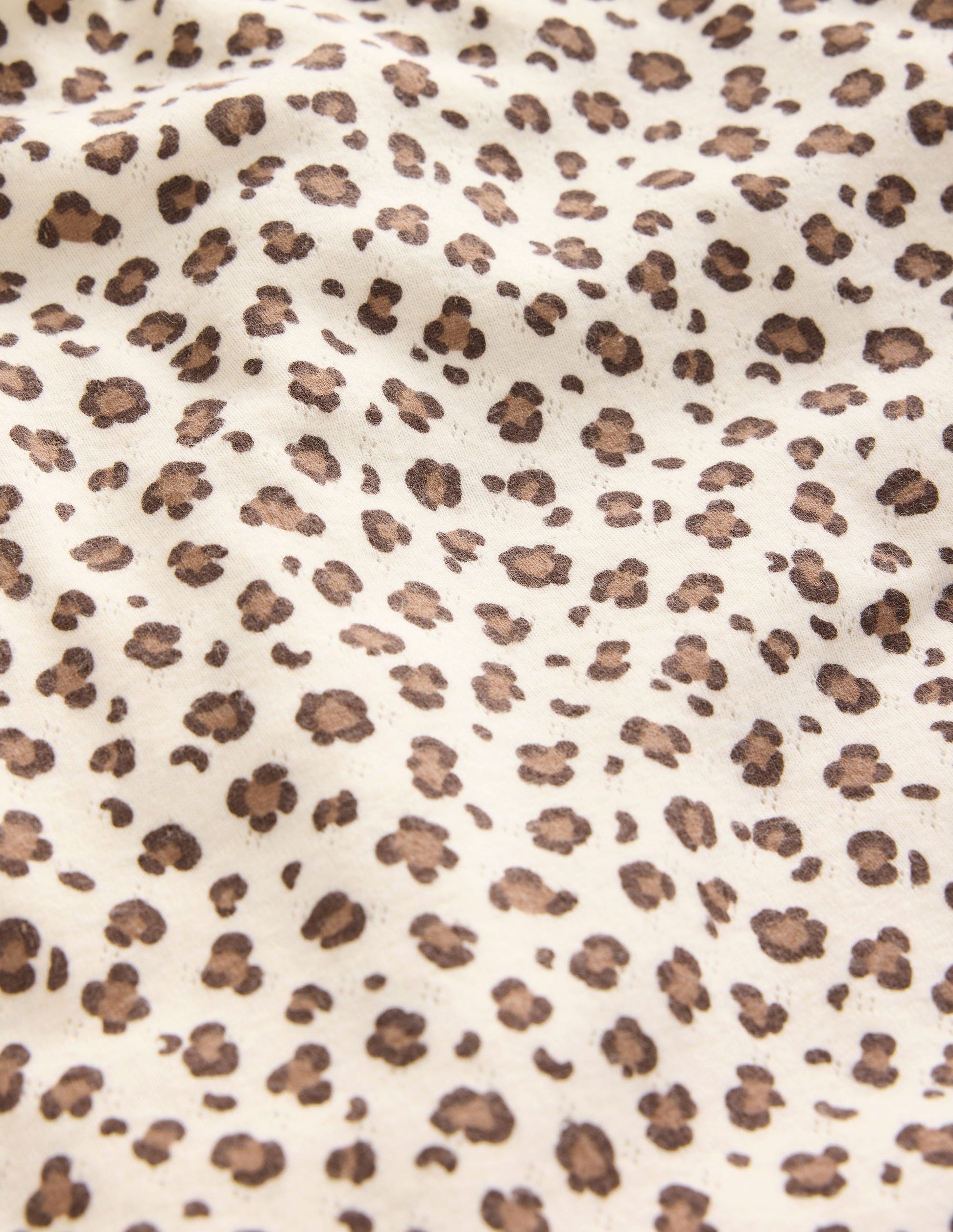 Long Sleeve Pointelle Top-Leopard-3