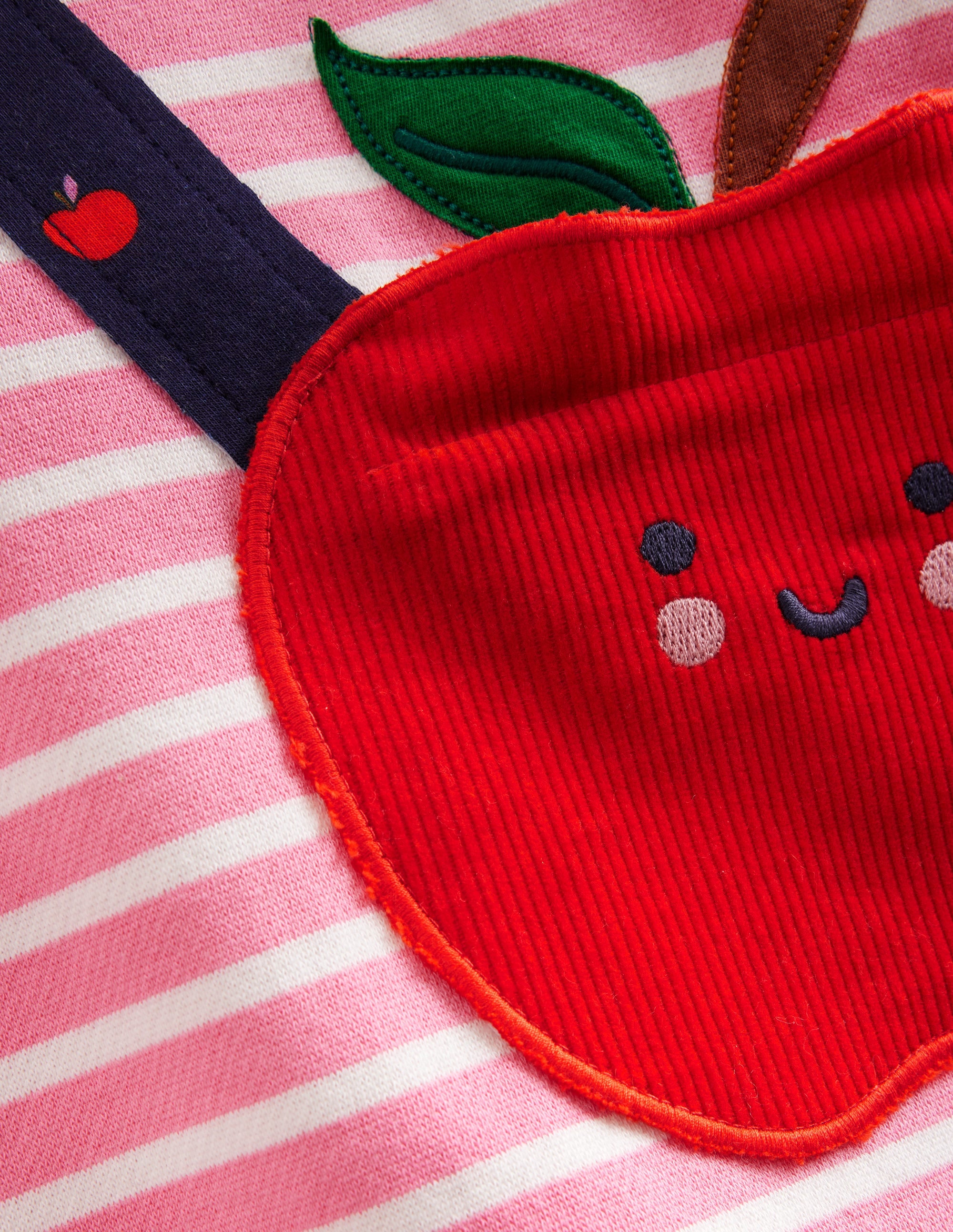Tunique avec sac appliqué-Pomme rose cosmos/ivoire - Image 3