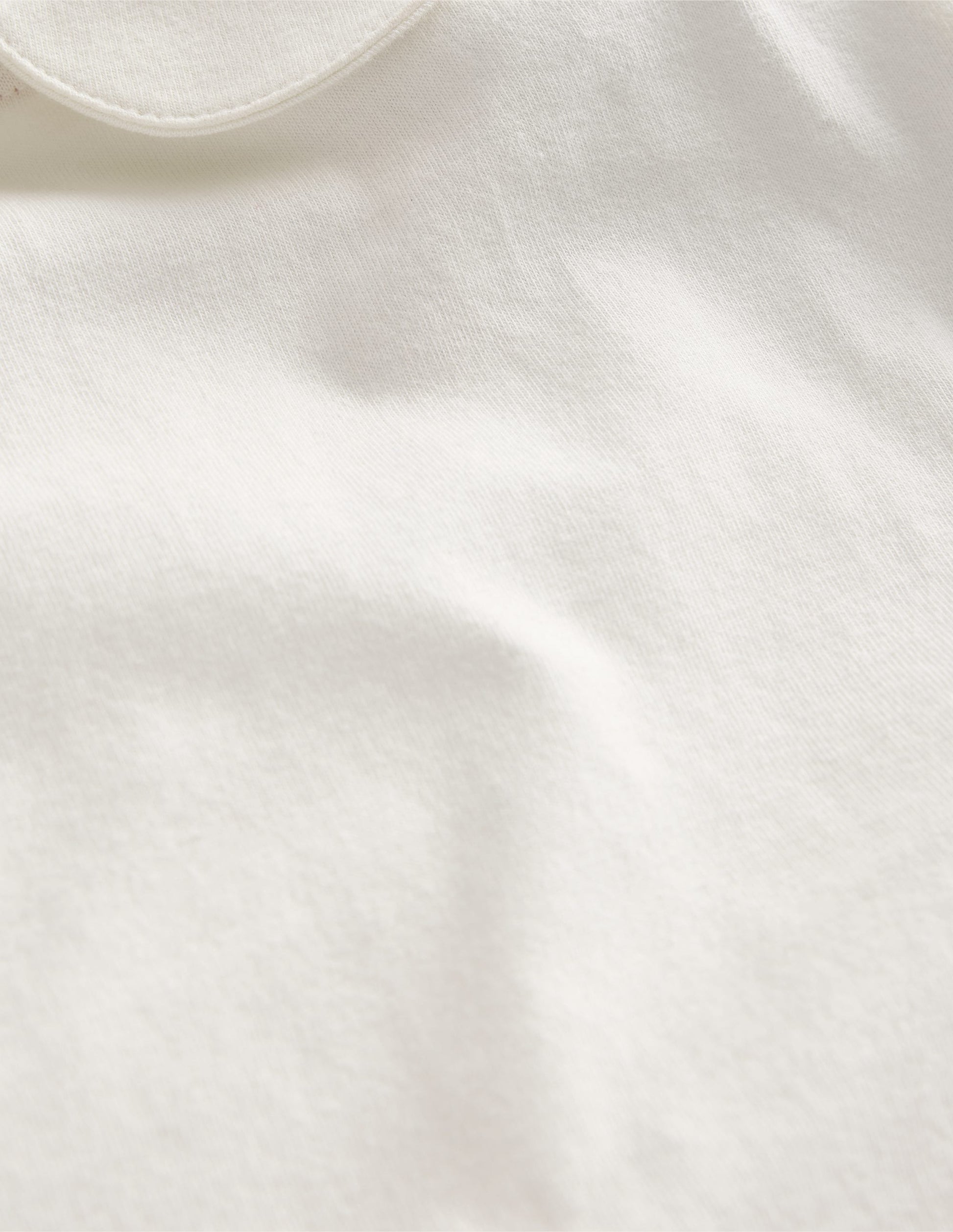 Jersey-Oberteil mit Kragen-Ivory and Navy Spot-3