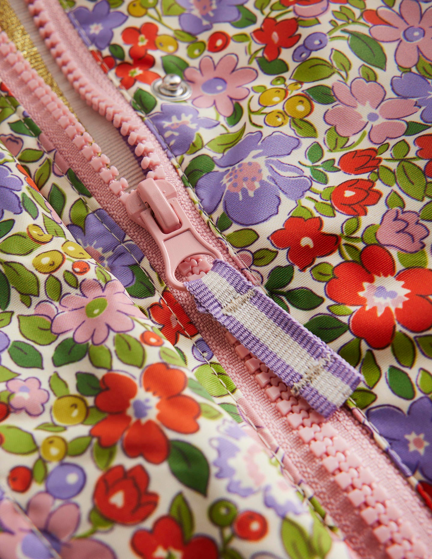 Anorak mit Sherpa-Futter-Aster Violett Blumenbeet-6