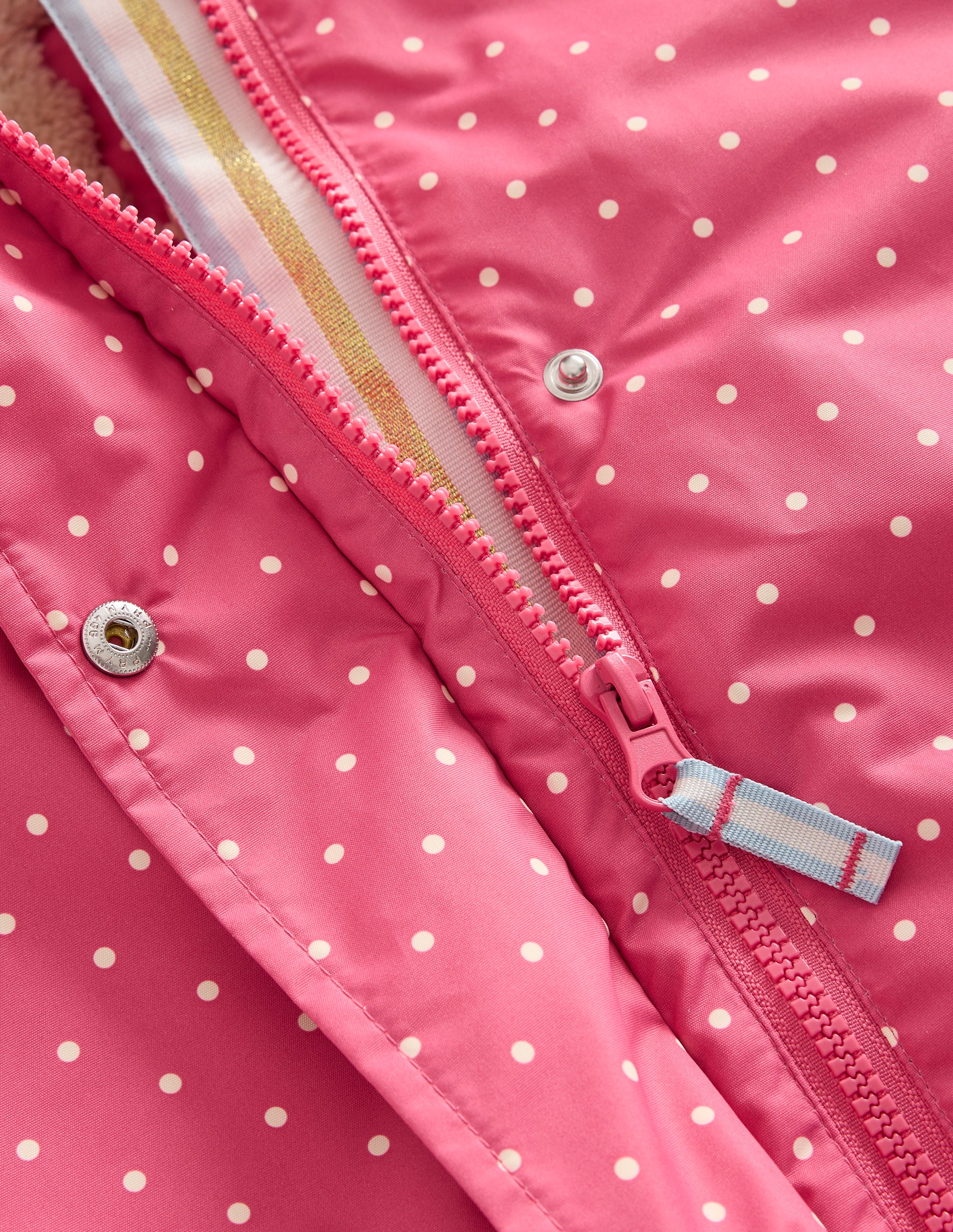 Anorak à doublure sherpa-Chats curieux rose - Image 3