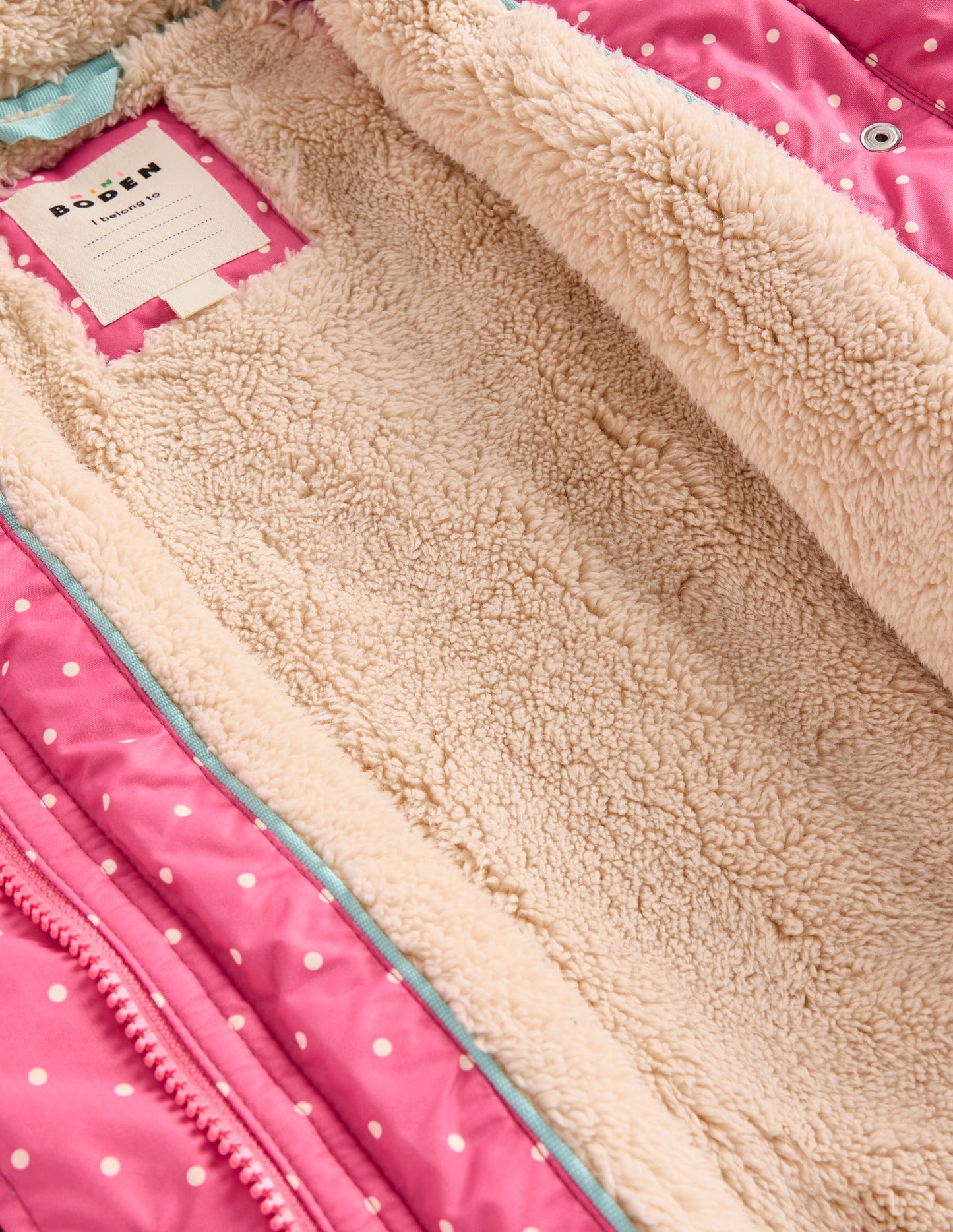 Anorak mit Sherpa-Futter-Rosarot Katzen
