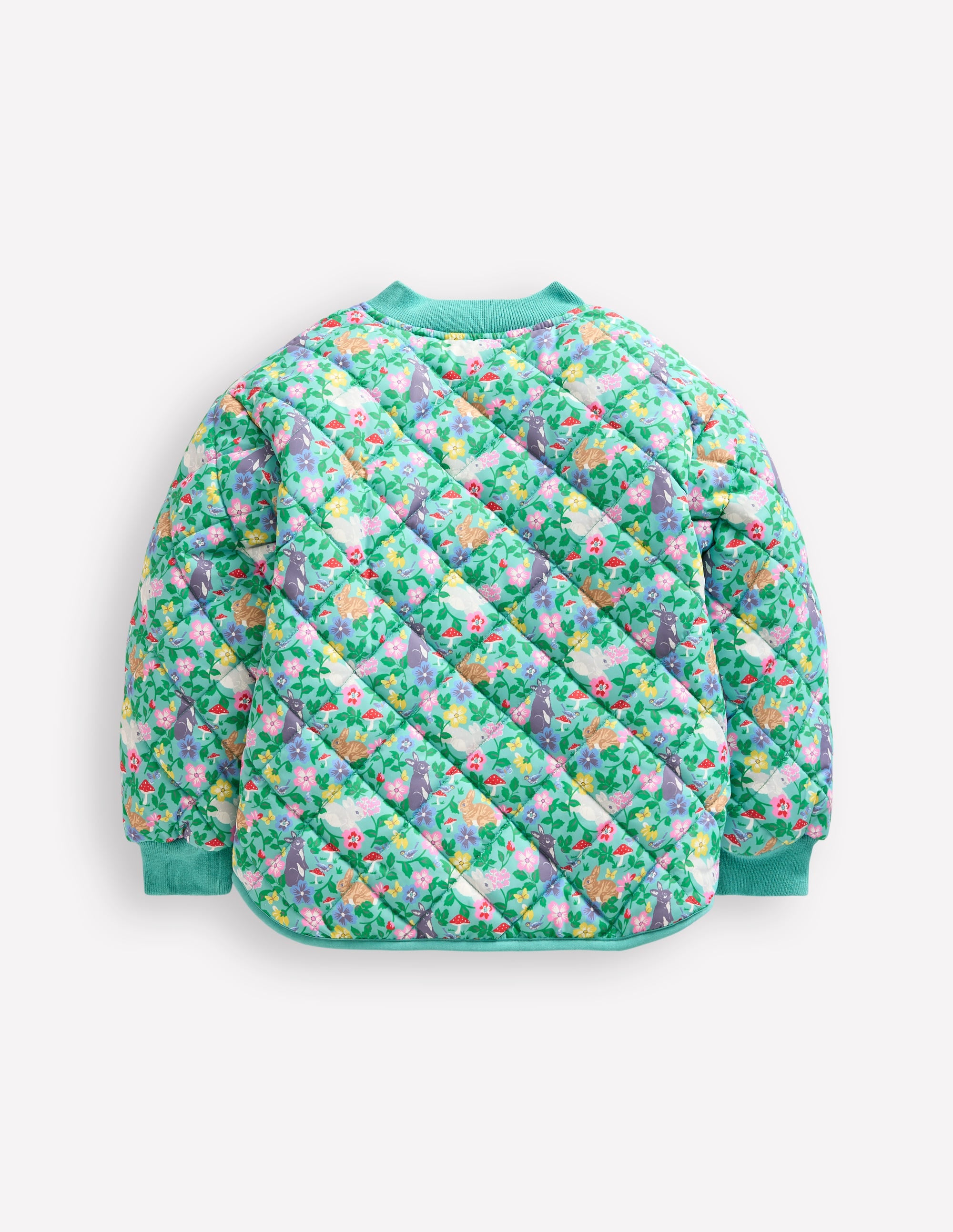 Blouson matelassé fun-Motif Bunny Field bleu ruisseau - Image 2