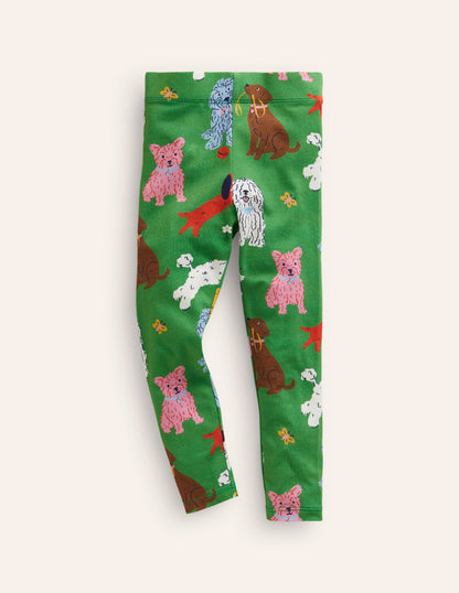 Legging fun-Animaux vert parc