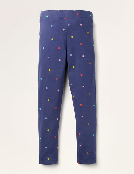 Lustige Leggings-Steuerbordblau Konfettipunkte