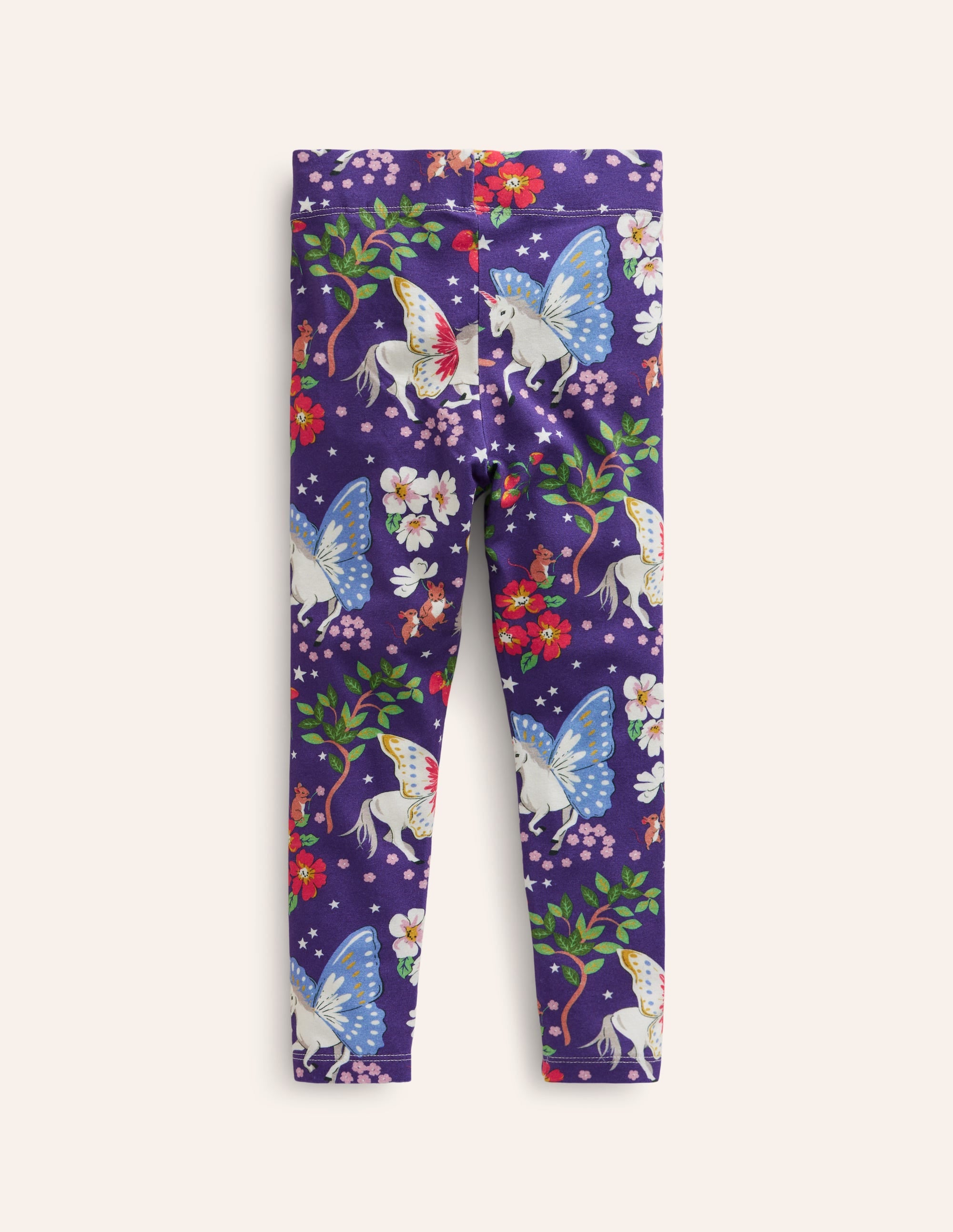 Lustige Leggings für jeden Tag-Blau Verzaubertes Einhorn - Image 2
