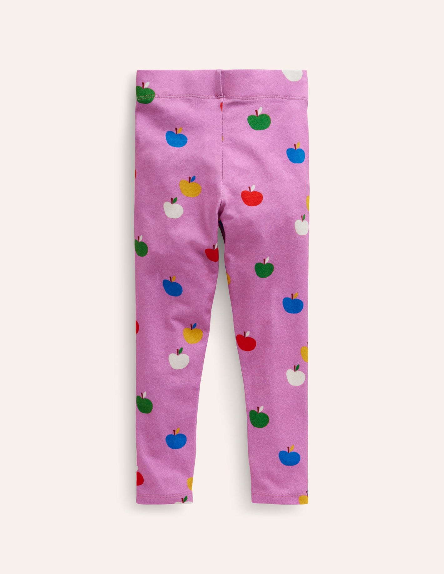 Fun Leggings-Vintage Mauve Rainbow Apples