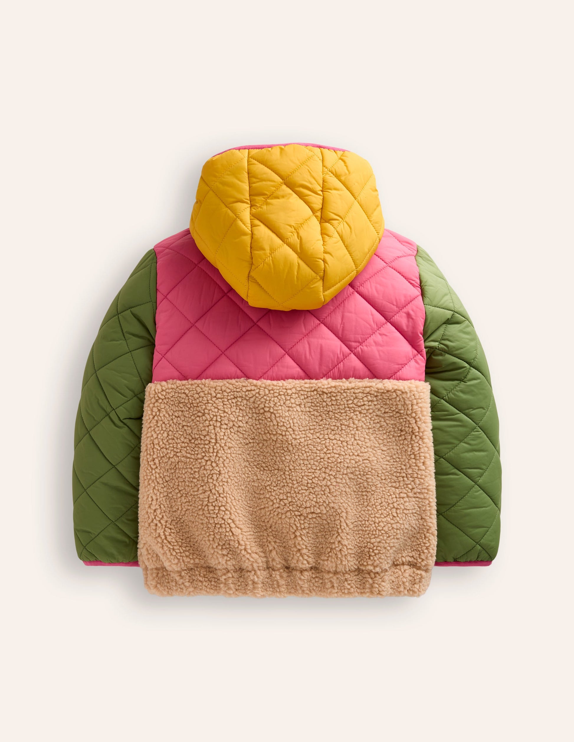 Annabelle Jacke mit Teddyfell-Mix-Bunt, Blockfarben-2