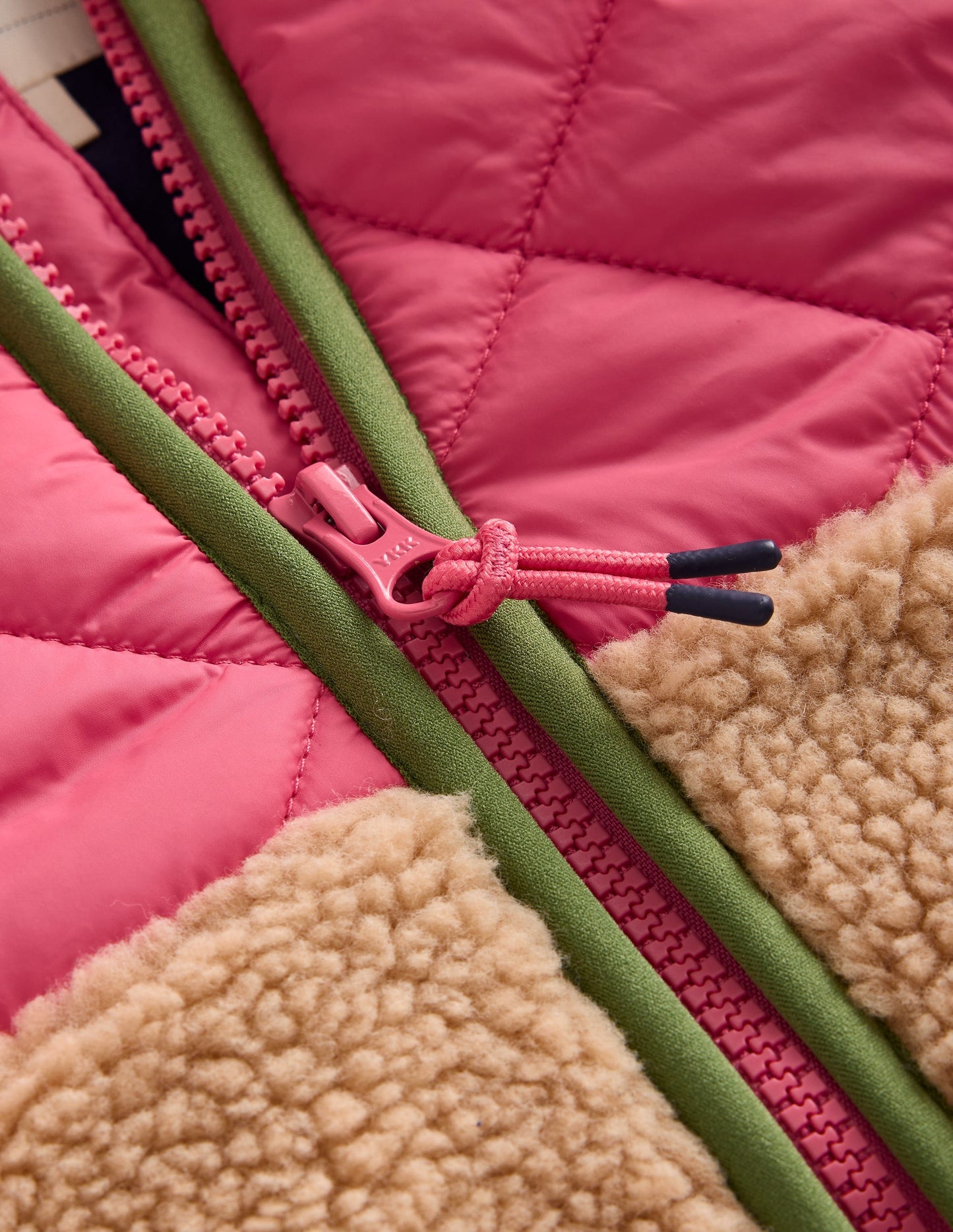 Annabelle Jacke mit Teddyfell-Mix-Bunt, Blockfarben