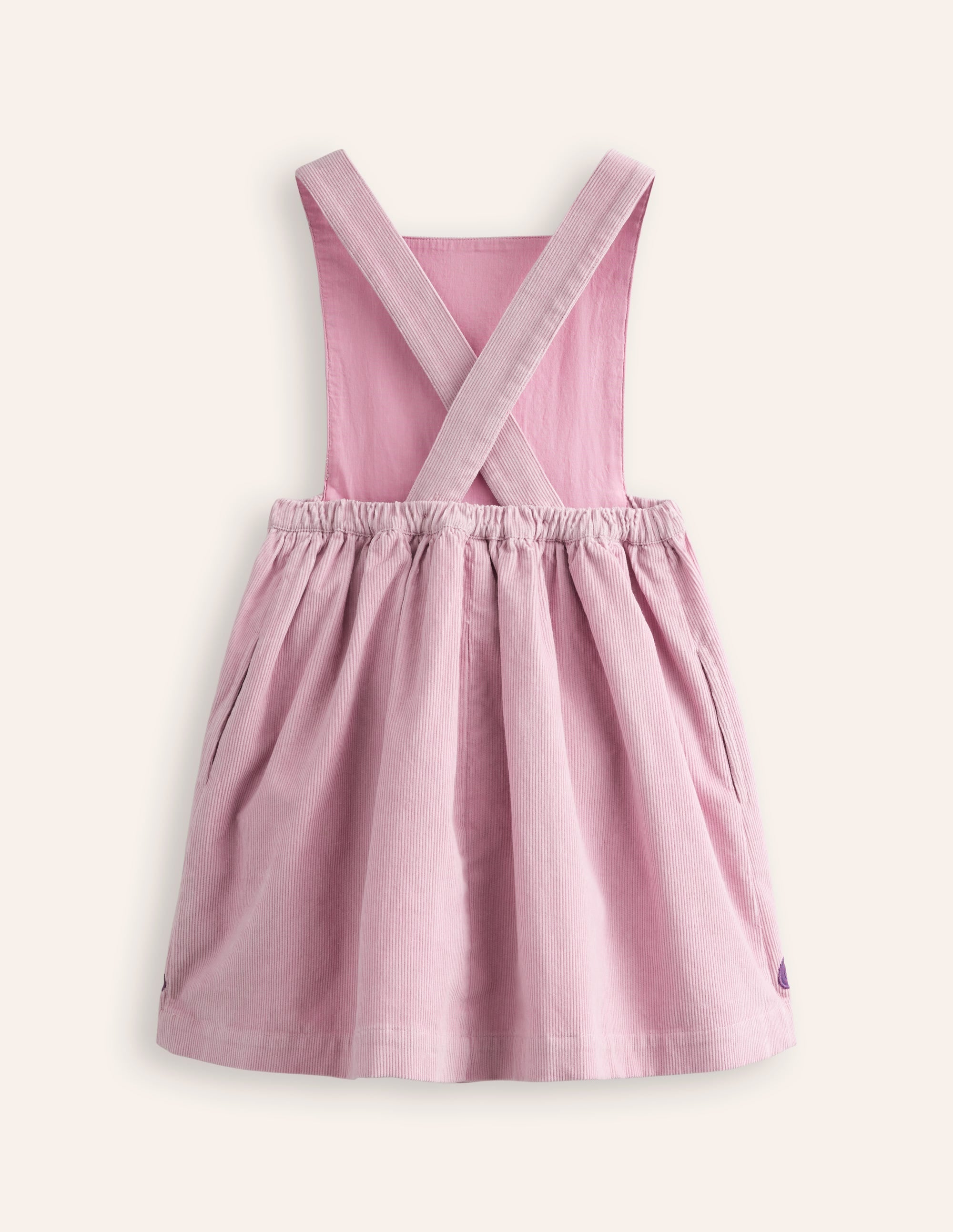 Robe chasuble Lucilla-Chats citrouille mauve brumeux - Image 2