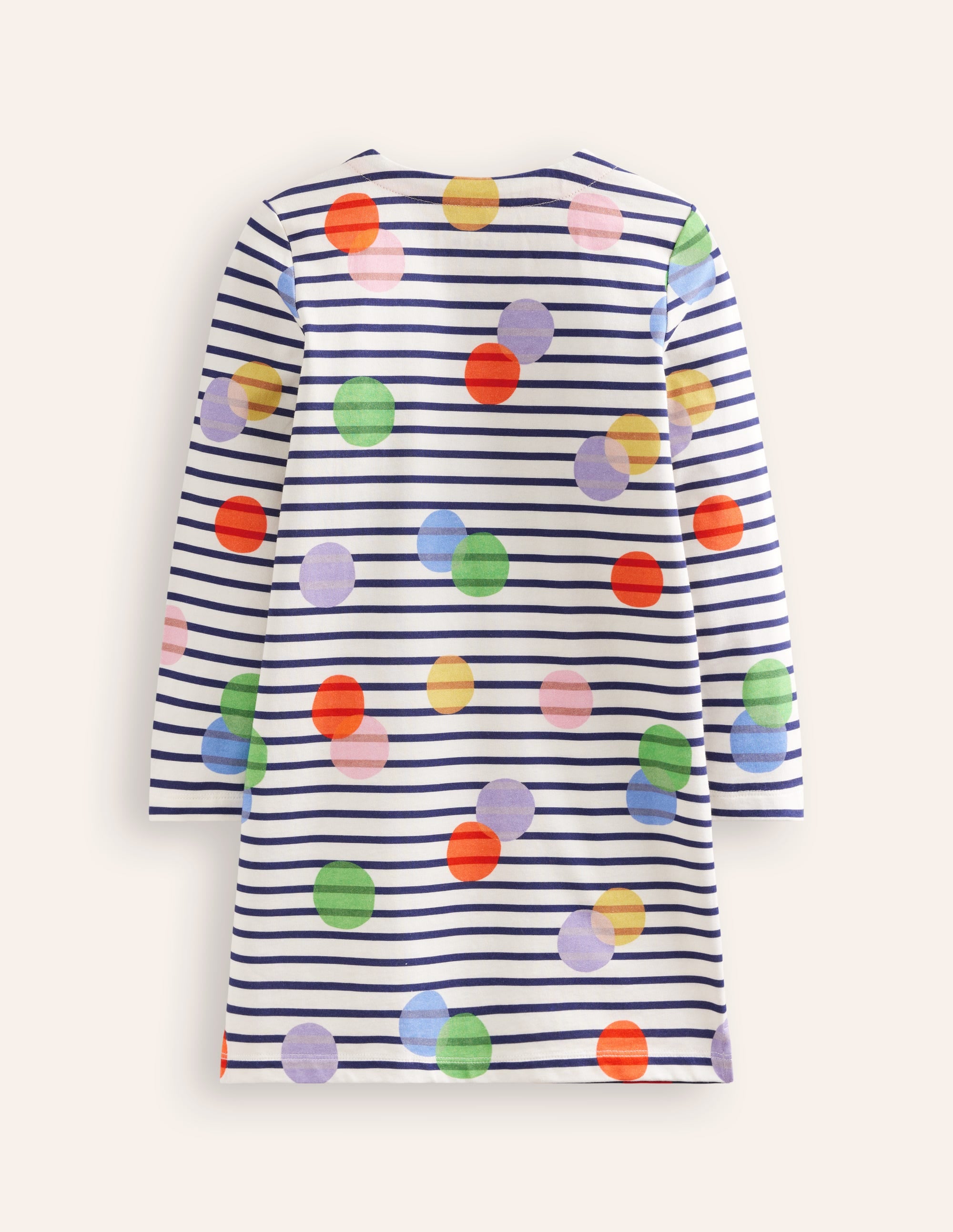 Lustiges Breton-Kleid-Bunt Punkte Gestreift - Image 2