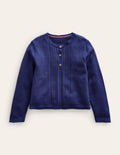 Cardigan en coton et pointelle-Anemone